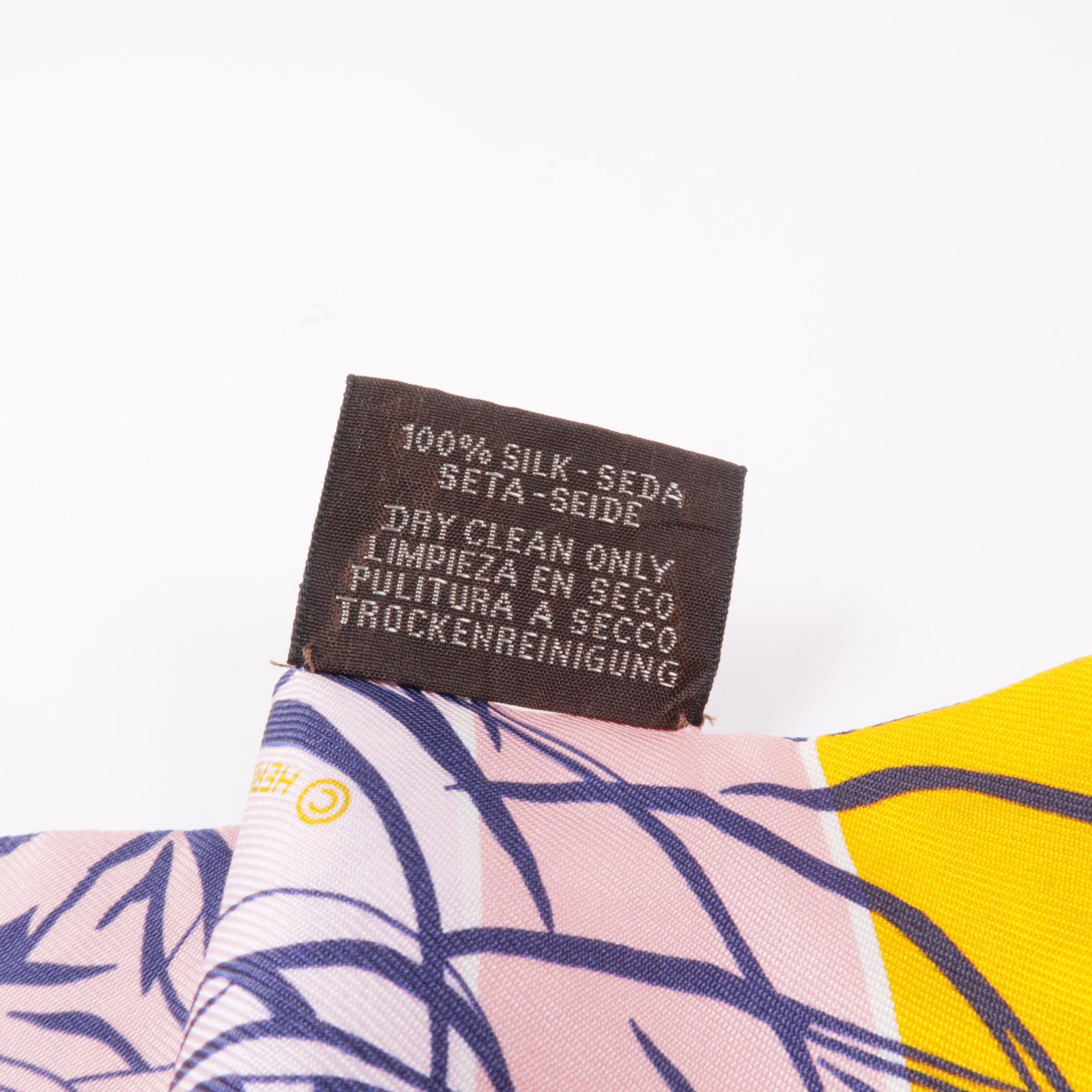 HERMES 絲質Twilly絲巾Orange/Blue/Pink