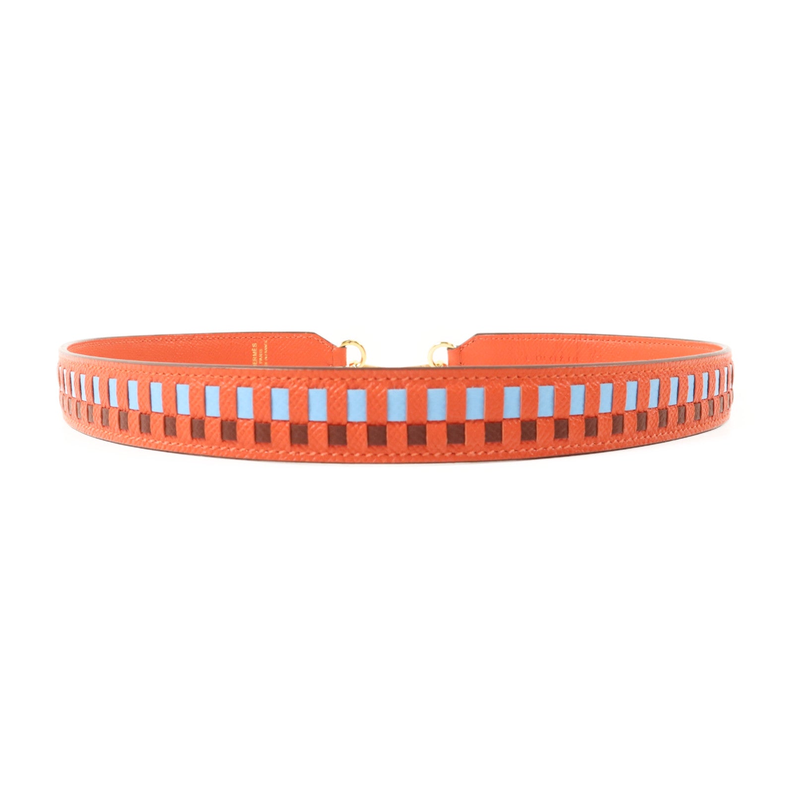 HERMES Epsom皮革Shoulder Strap 70cm金扣肩帶