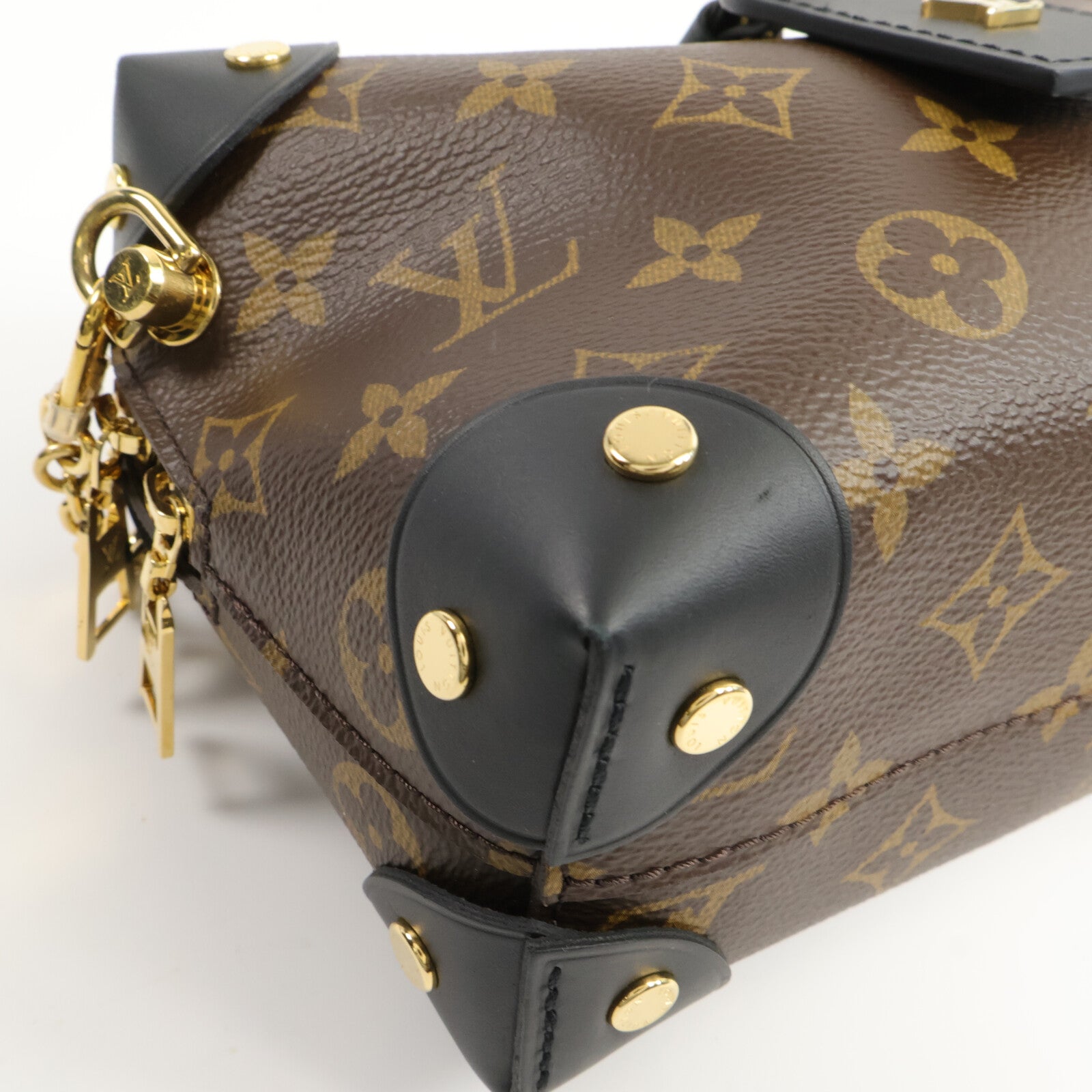 LOUIS VUITTON Monogram Petite Malle Souple手挽肩背兩用袋