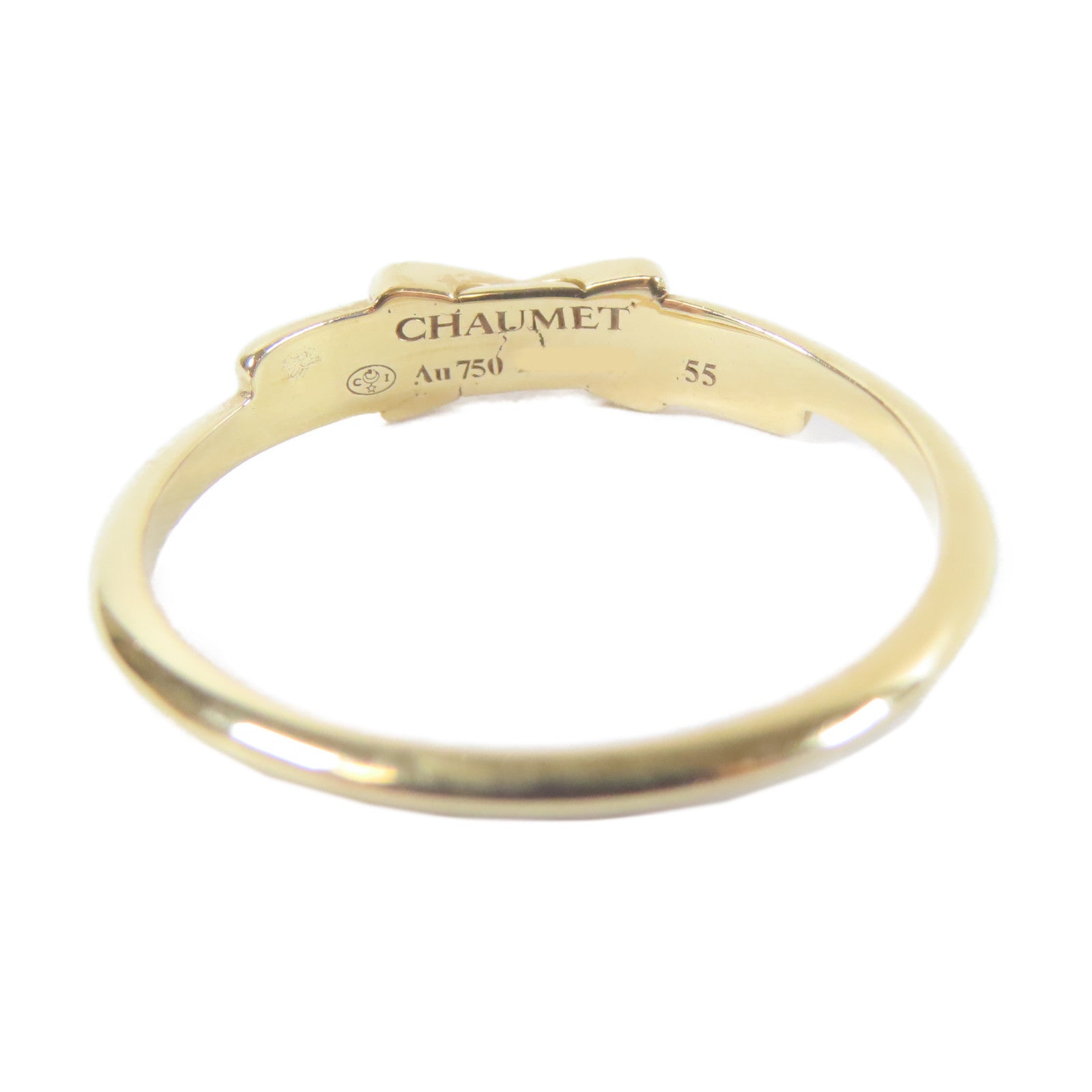 Chaumet 18K黃金Lien Diamond Ring戒指Chaumet#55/US#7