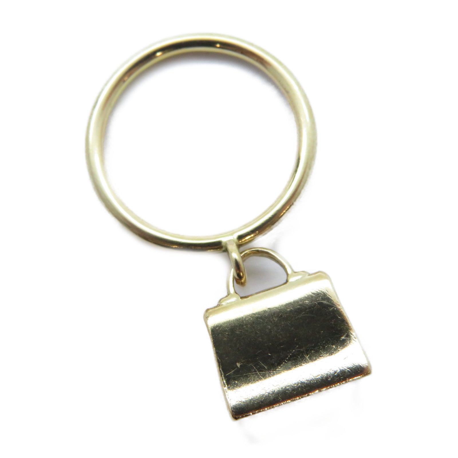 HERMES 18K玫瑰金Diamond Amulettes Kelly Ring鑽石戒指HERMES#51/US#5.5
