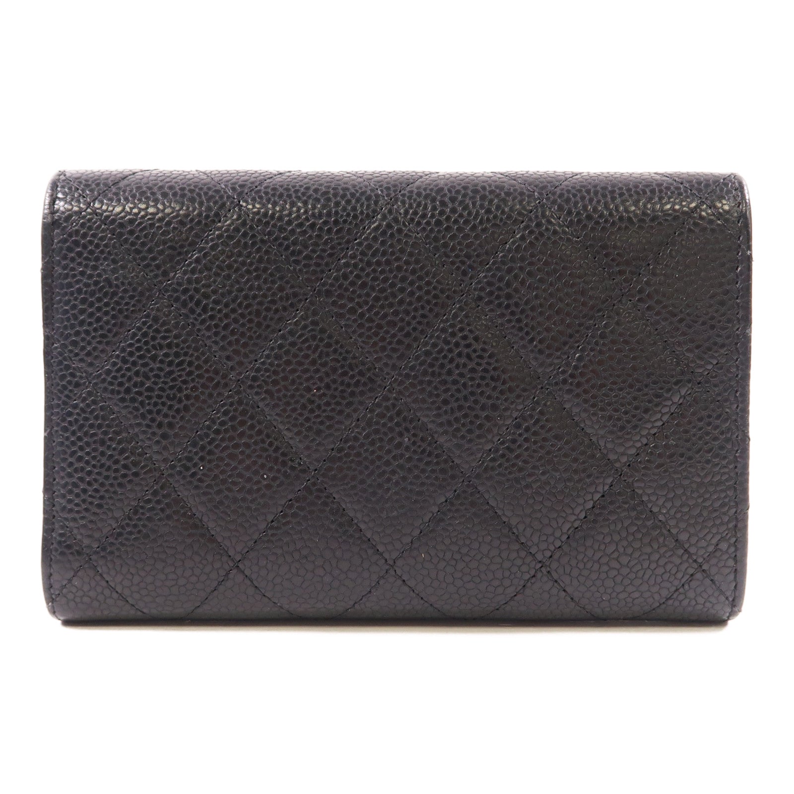 CHANEL 牛皮皮革Wallet銀扣錢包