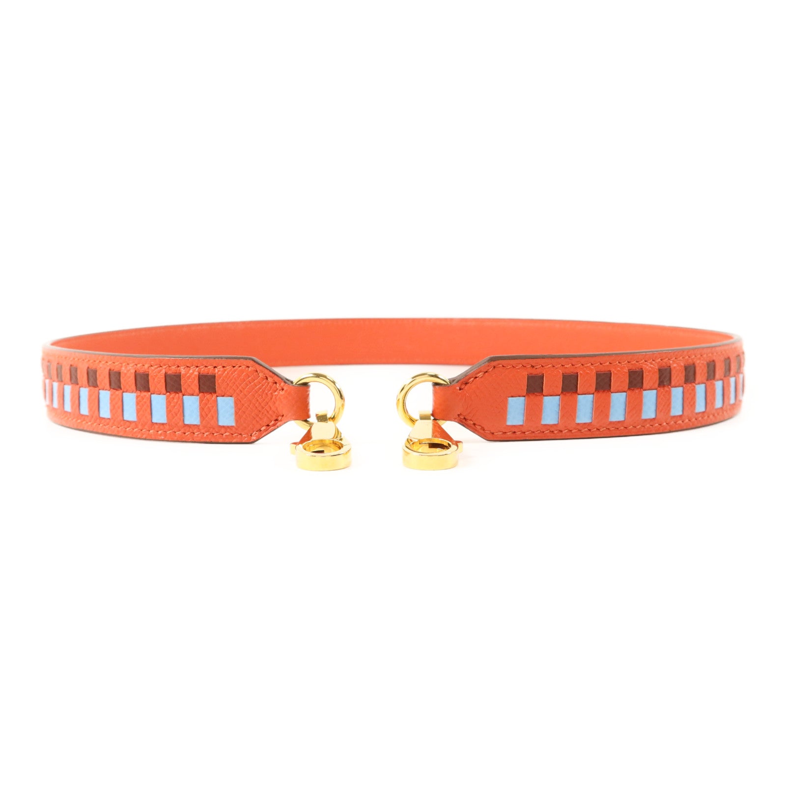 HERMES Epsom皮革Shoulder Strap 70cm金扣肩帶