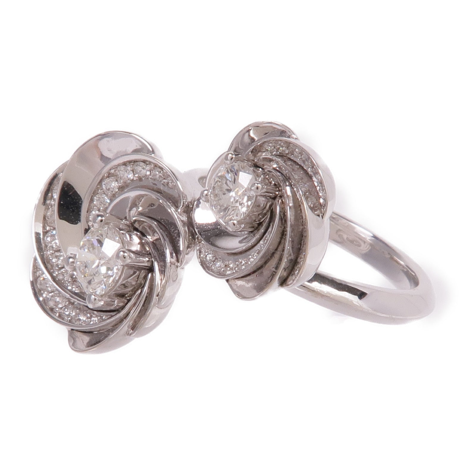 JEWELRY 【激減優惠】18K白金Diamond Ring鑽石戒指US#4.75