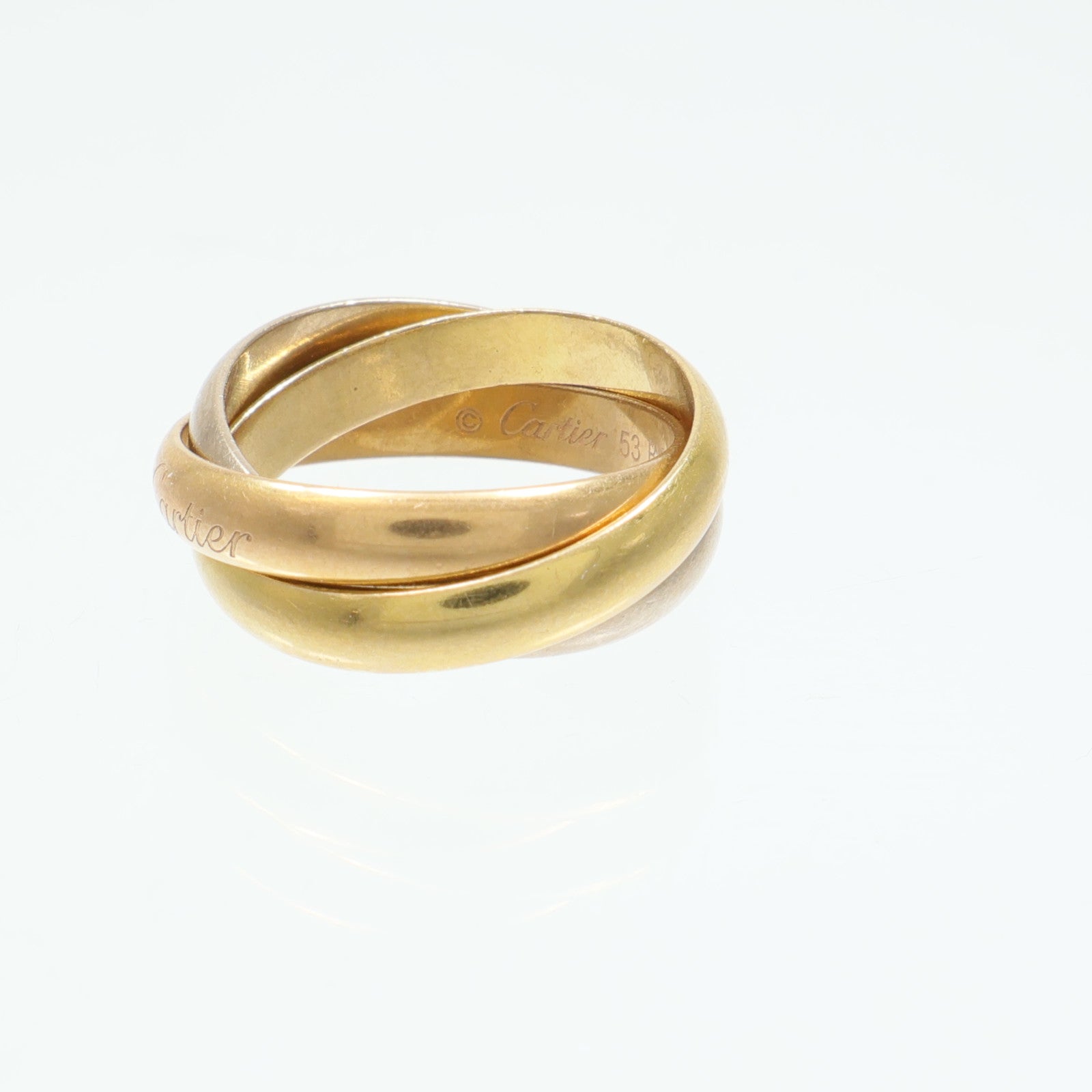 CARTIER 18K黃金/白金/玫瑰金Trinity Ring戒指