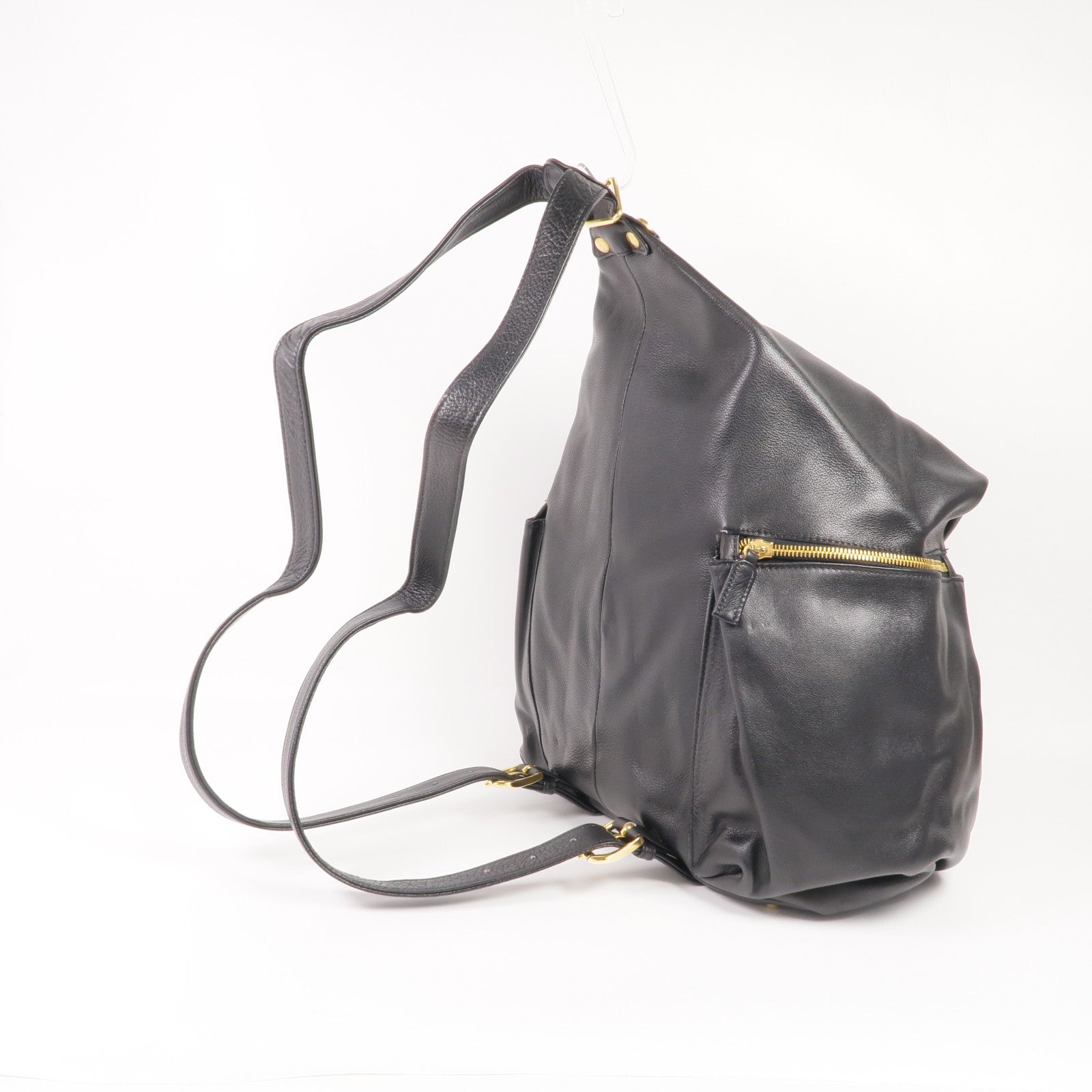 VERSACE 牛皮皮革Backpack金扣背包