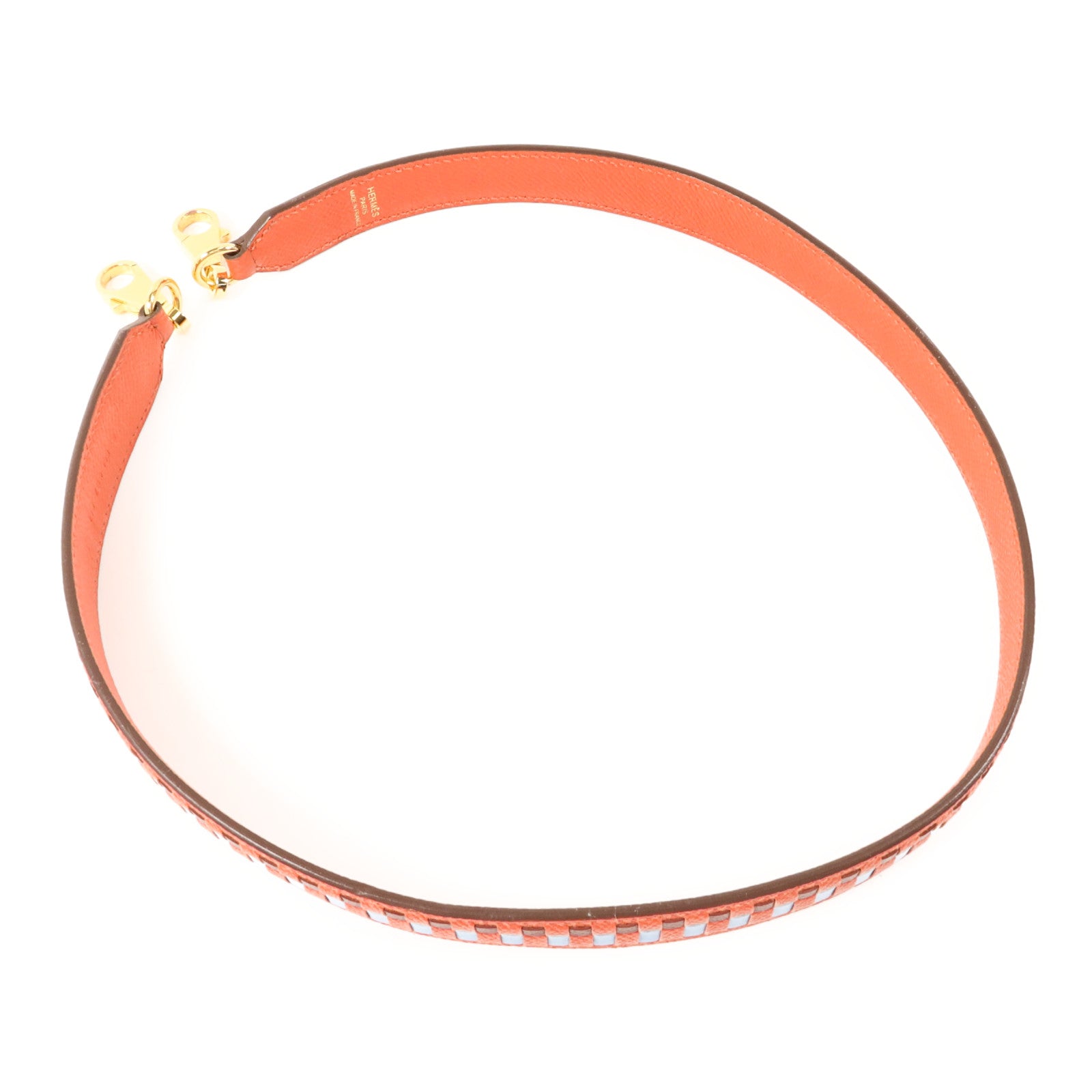 HERMES Epsom皮革Shoulder Strap 70cm金扣肩帶