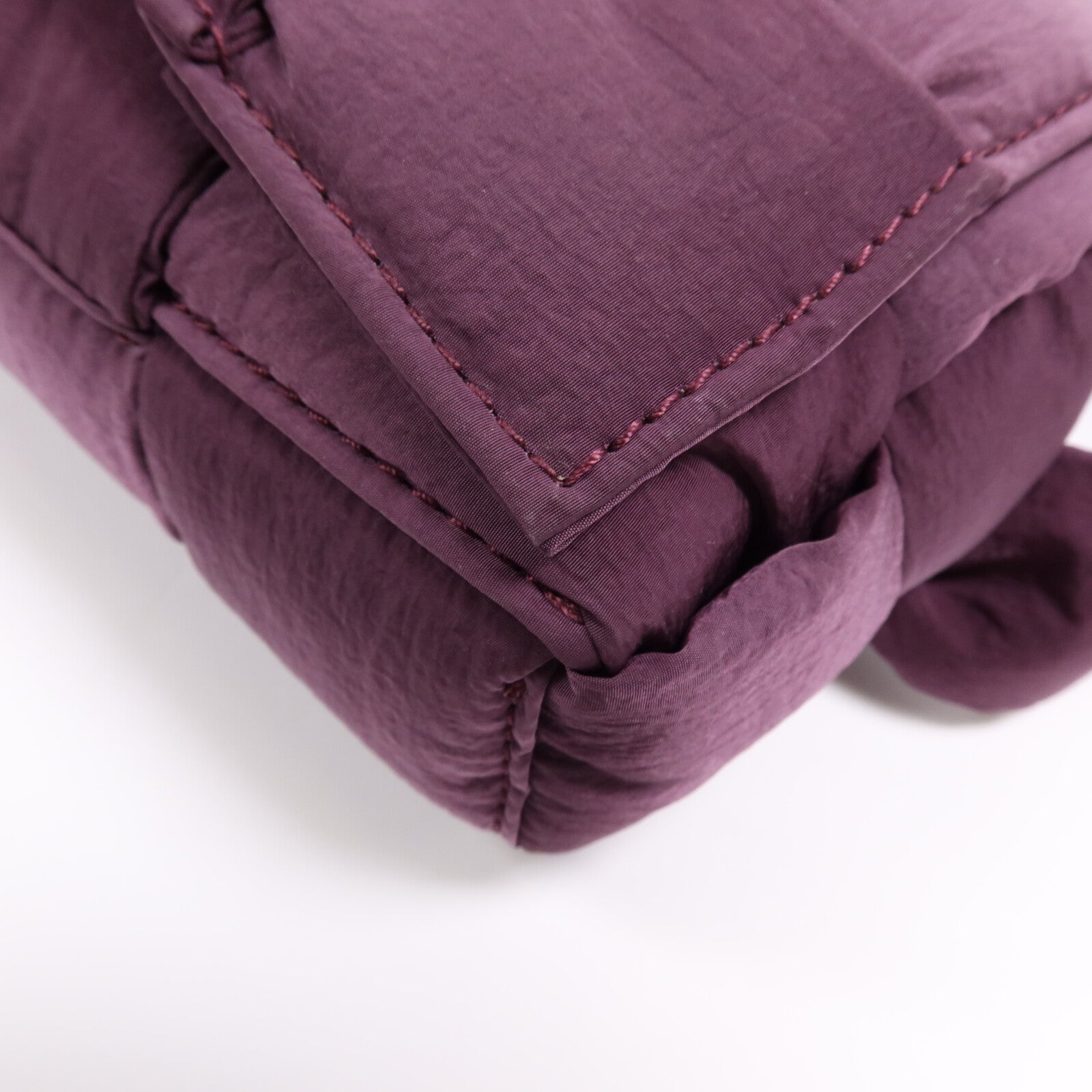 BOTTEGA VENETA 帆布Padded Tech Mini銀扣腰包