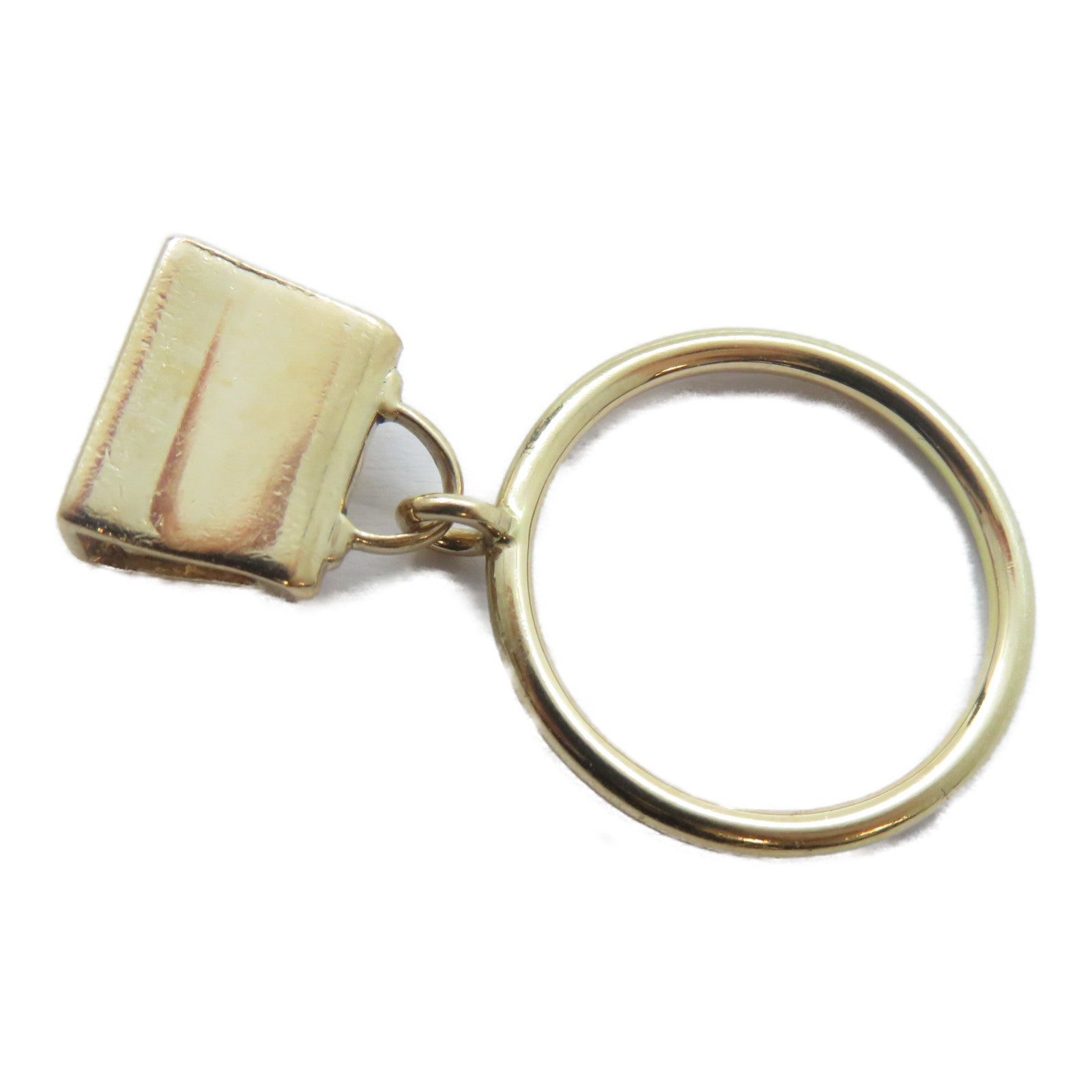 HERMES 18K玫瑰金Diamond Amulettes Kelly Ring鑽石戒指HERMES#51/US#5.5