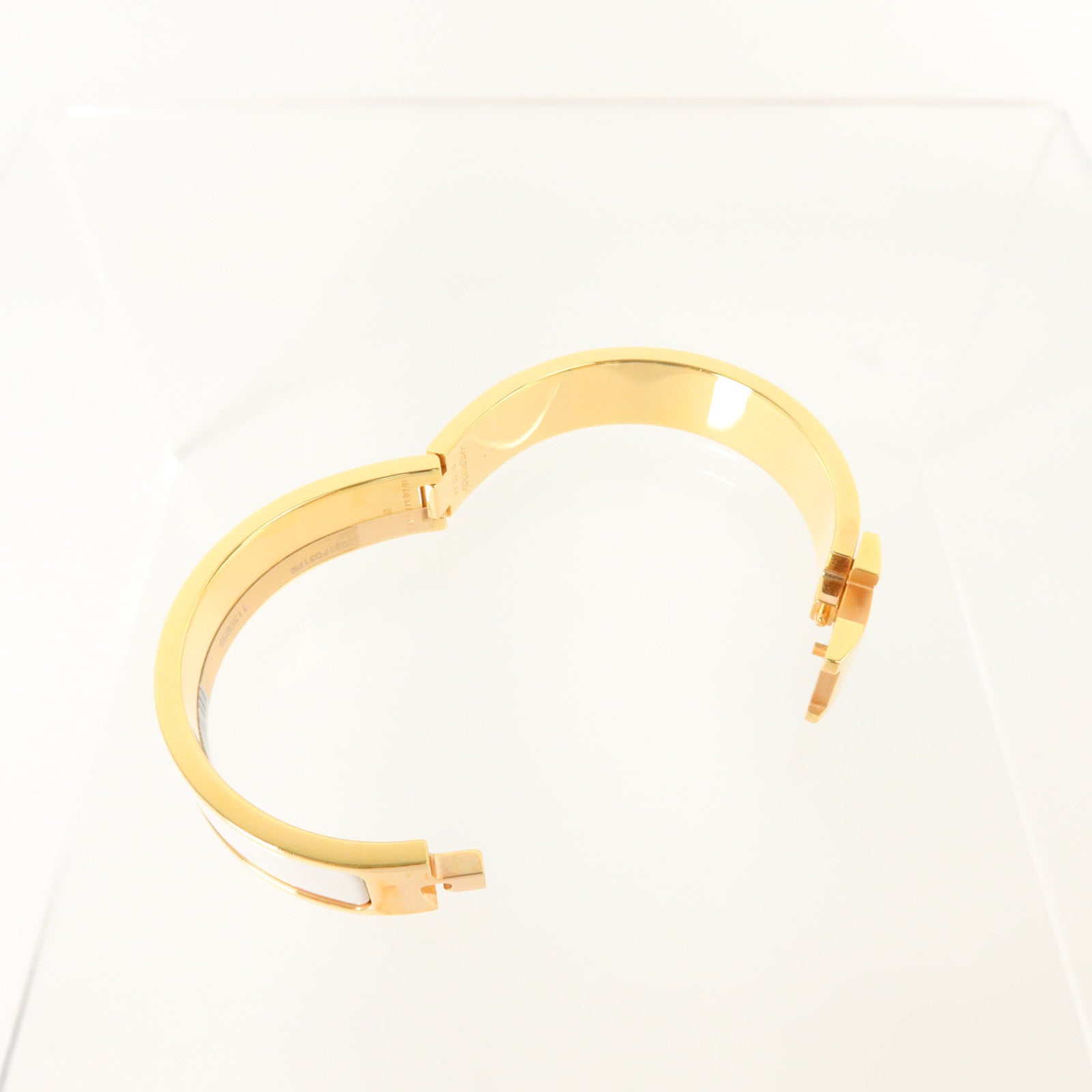 HERMES 金屬/琺瑯Clic H Bracelet金扣手鏈