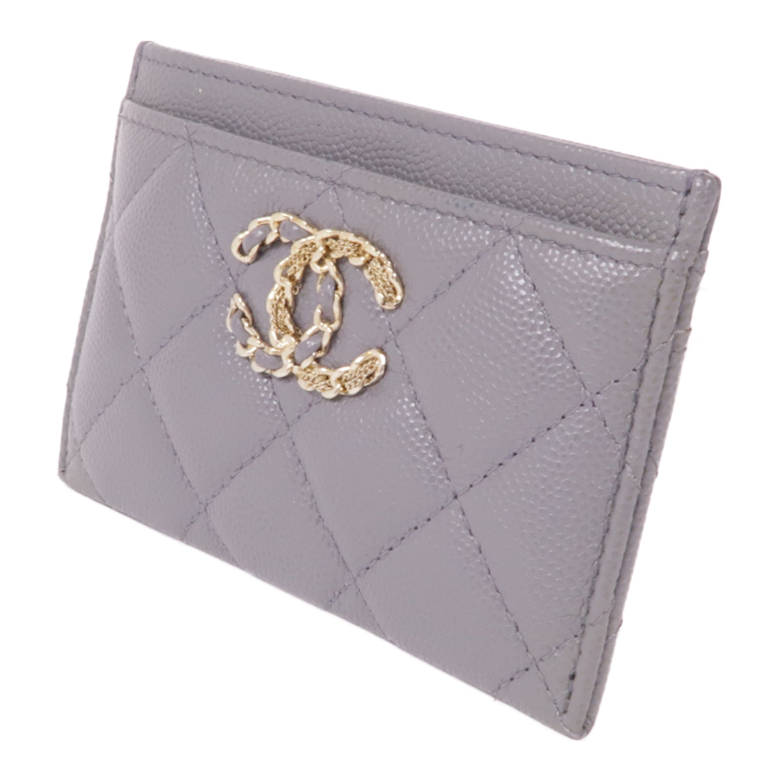 CHANEL 牛皮皮革Card Case金扣卡片套