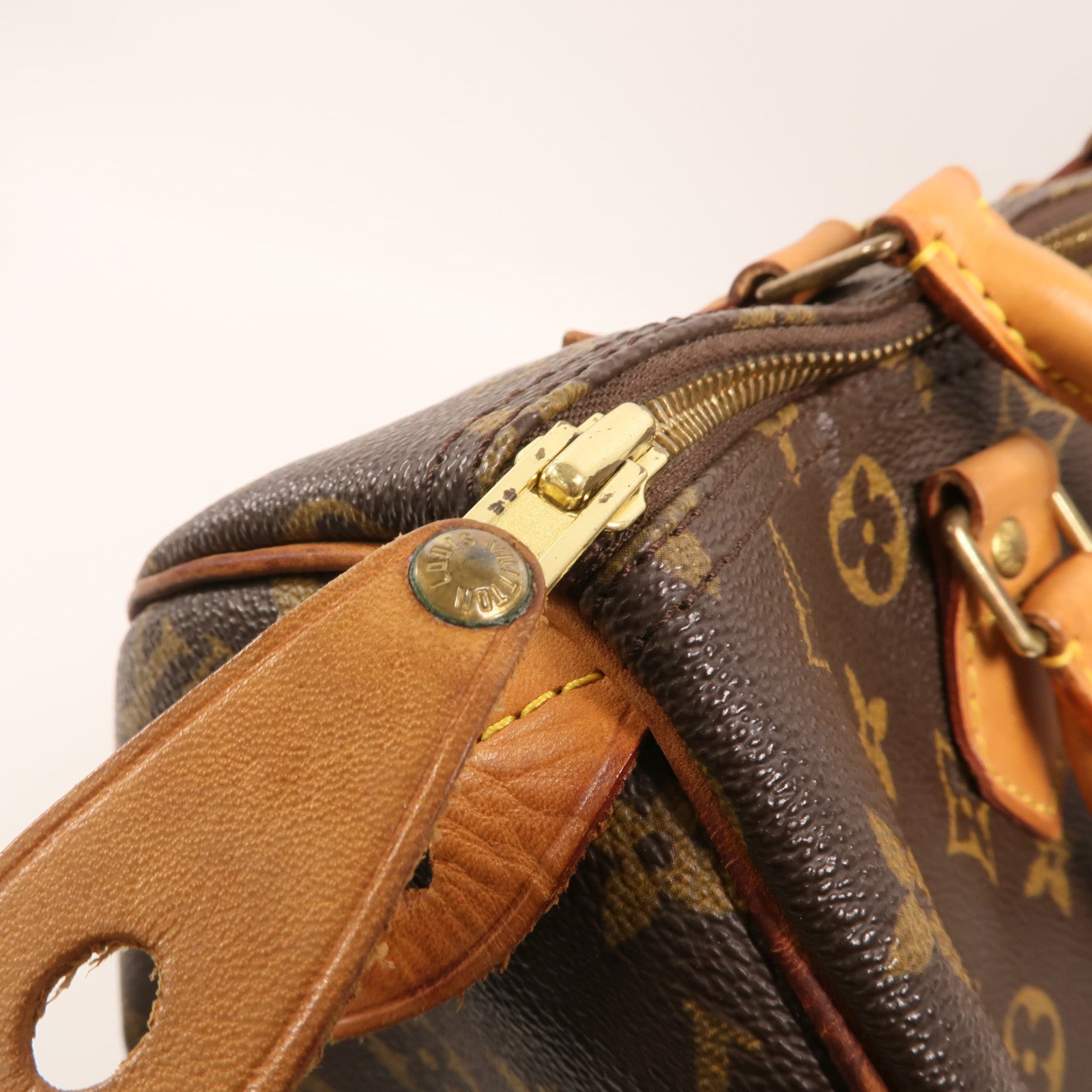 LOUIS VUITTON Monogram Speedy 30金扣手挽袋