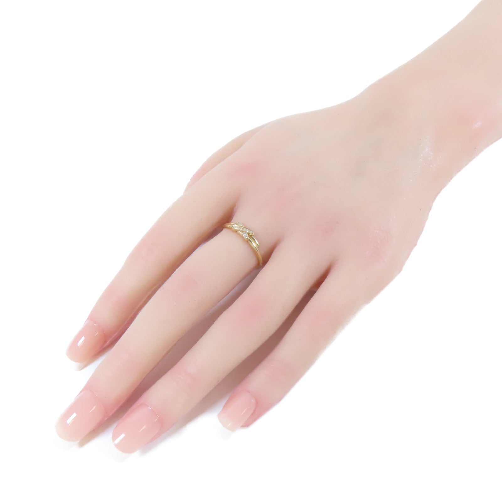 Chaumet 18K黃金Lien Diamond Ring戒指Chaumet#55/US#7