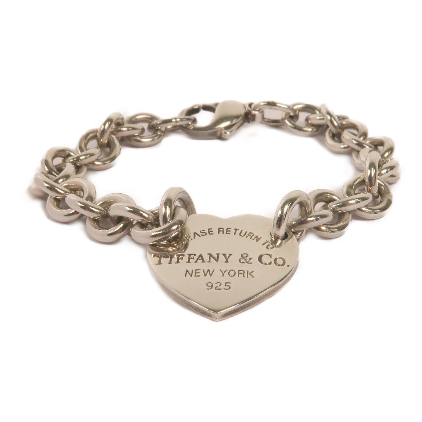 TIFFANY＆CO 925純銀Return To Tiffany Heart Tag Bracelet手鏈