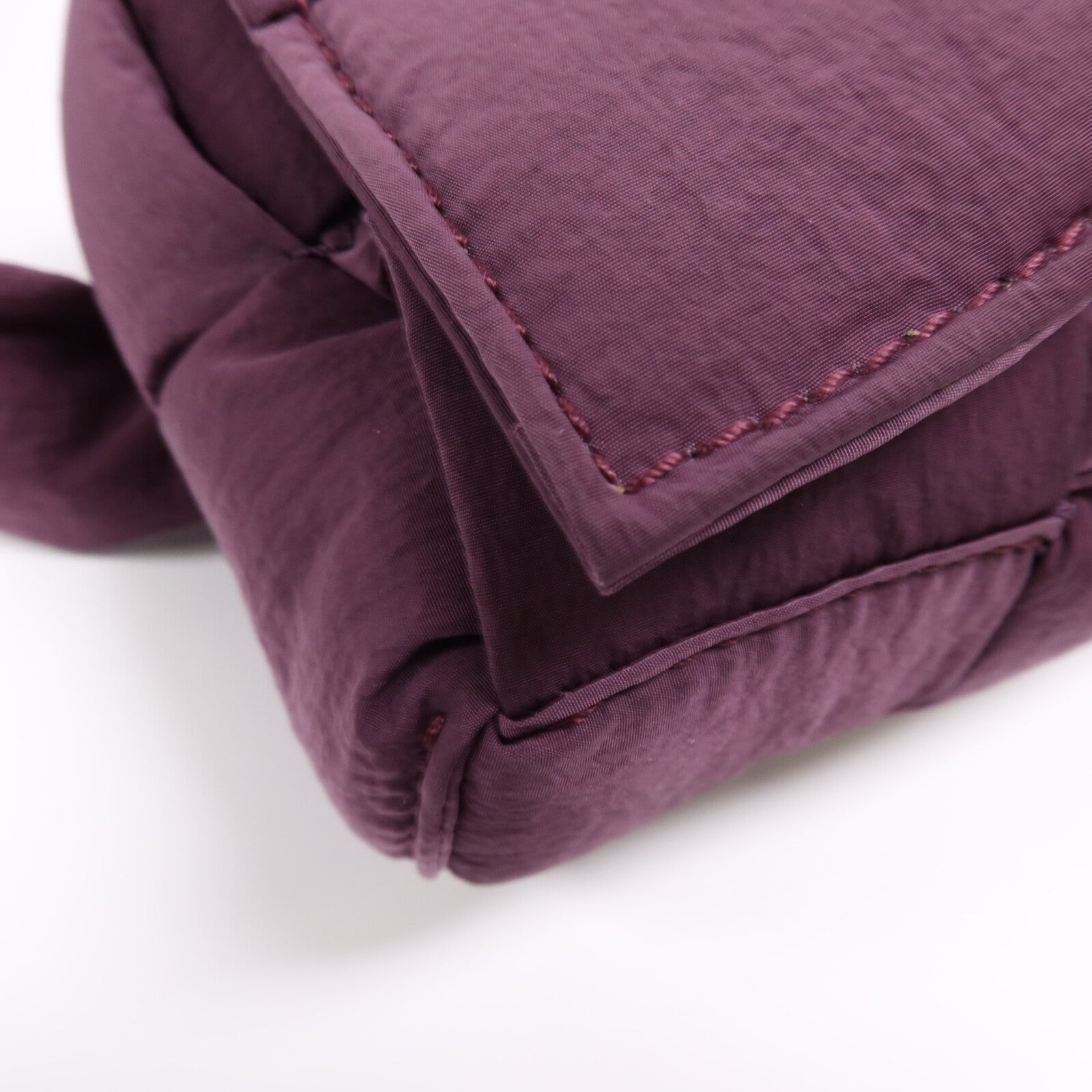 BOTTEGA VENETA 帆布Padded Tech Mini銀扣腰包