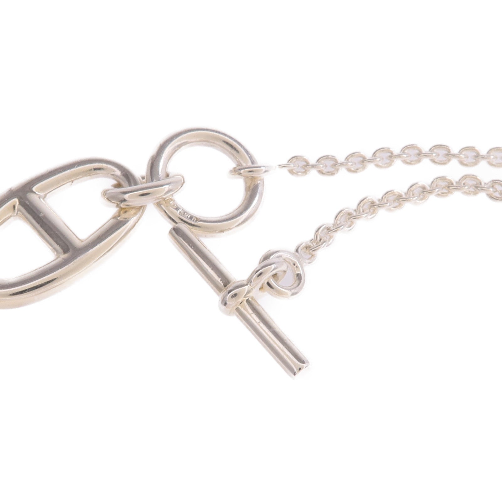 HERMES 925純銀Chaine d'ancre Pendant項鍊