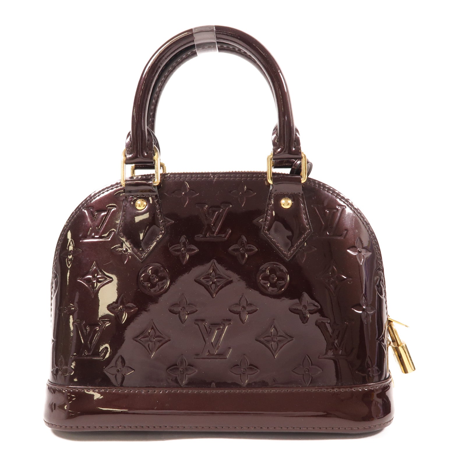 LOUIS VUITTON Vernis Alma BB金扣手挽肩背兩用袋