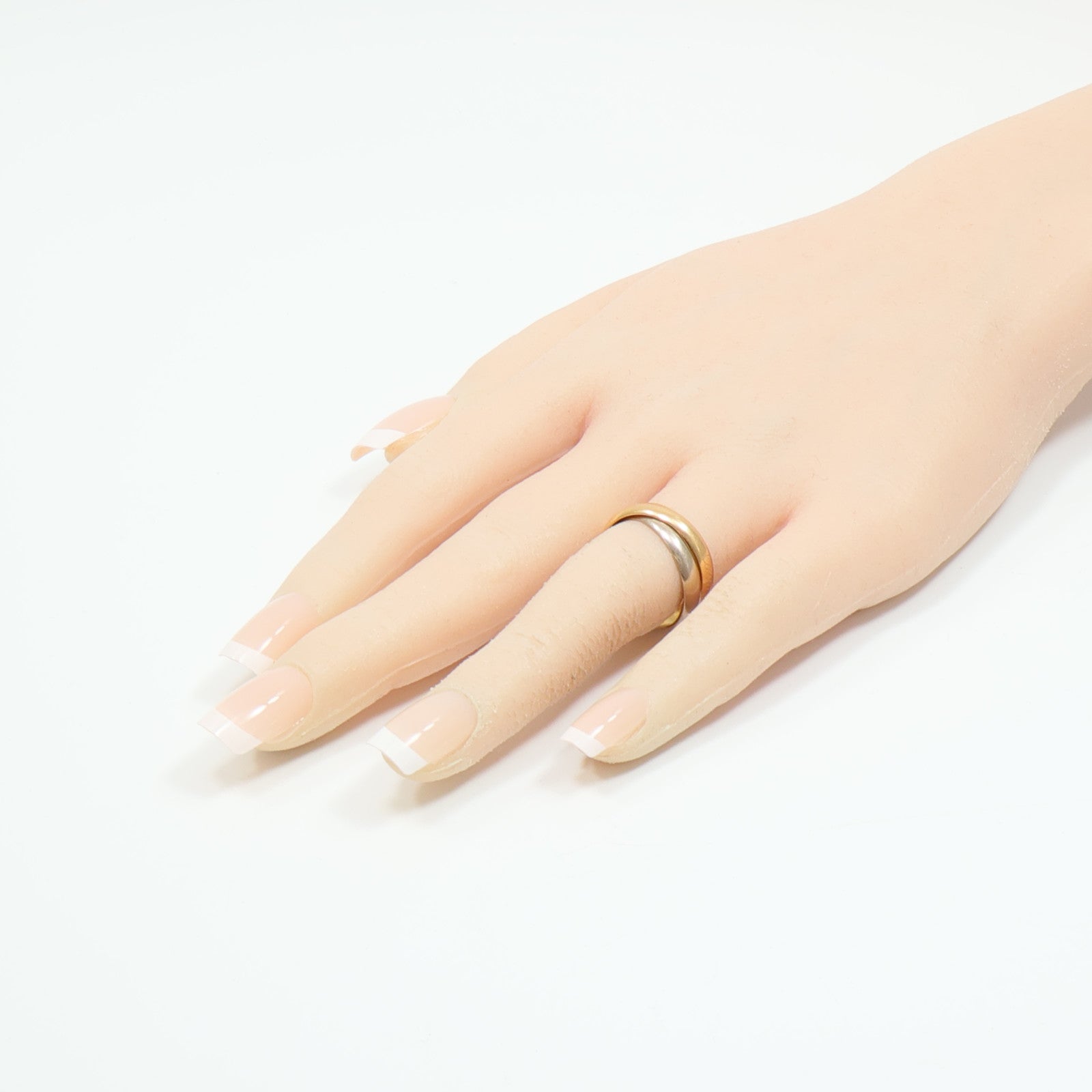 CARTIER 18K黃金/白金/玫瑰金Trinity Ring戒指