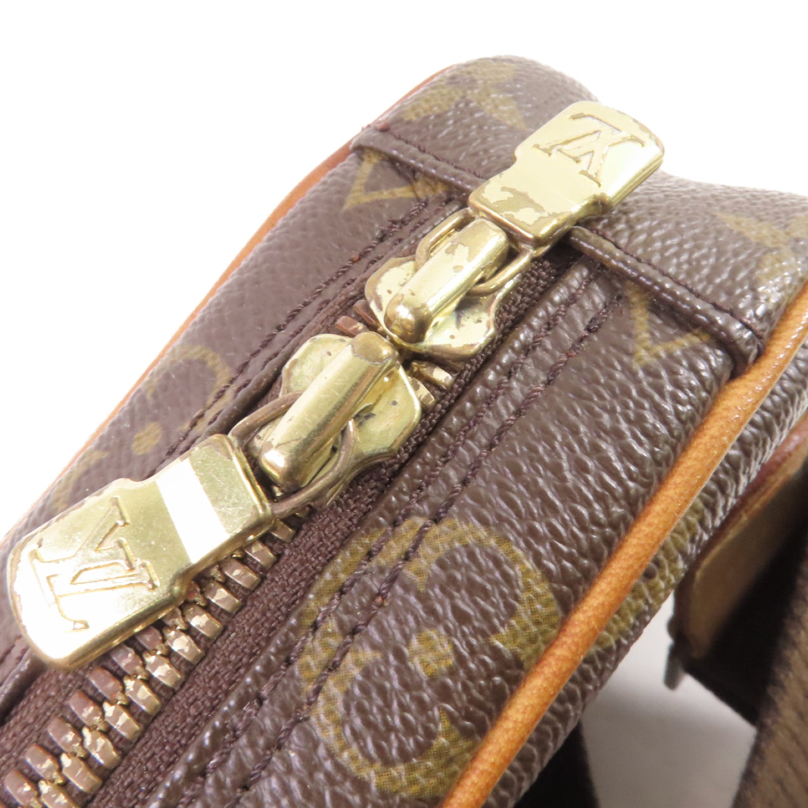 LOUIS VUITTON 【激減優惠】Monogram Pochette Gange Crossbody Bag金扣肩背袋啡色