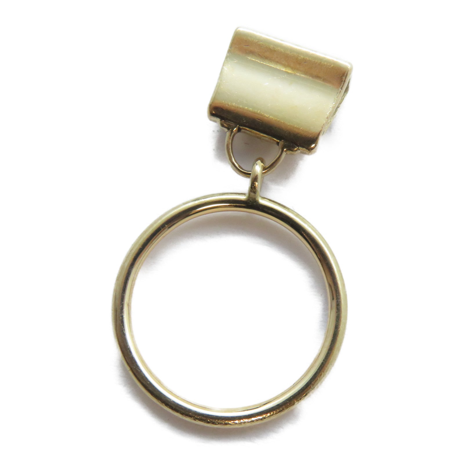 HERMES 18K玫瑰金Diamond Amulettes Kelly Ring鑽石戒指HERMES#51/US#5.5