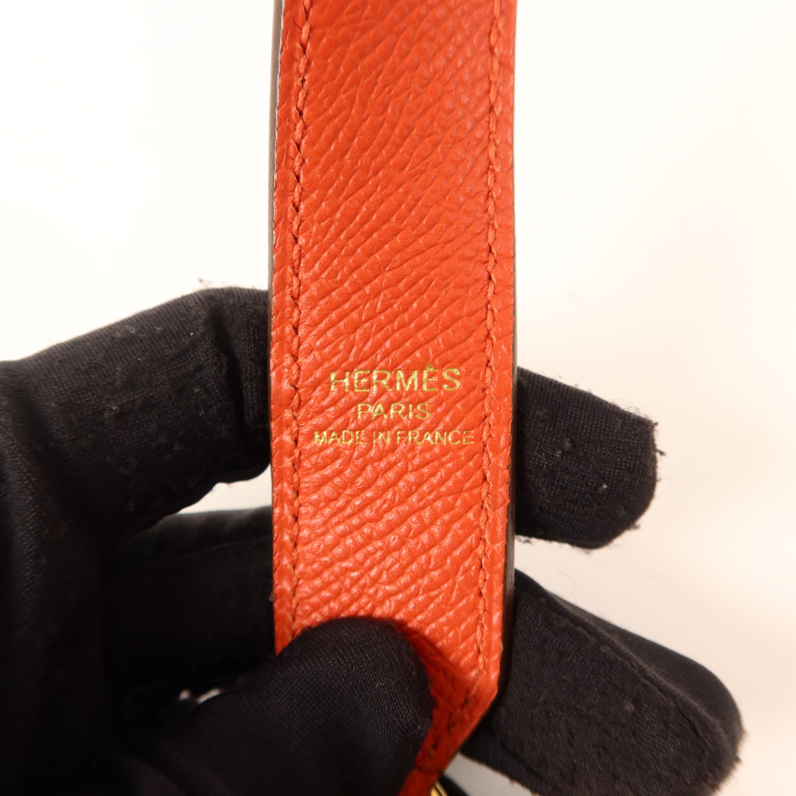 HERMES Epsom皮革Shoulder Strap 70cm金扣肩帶