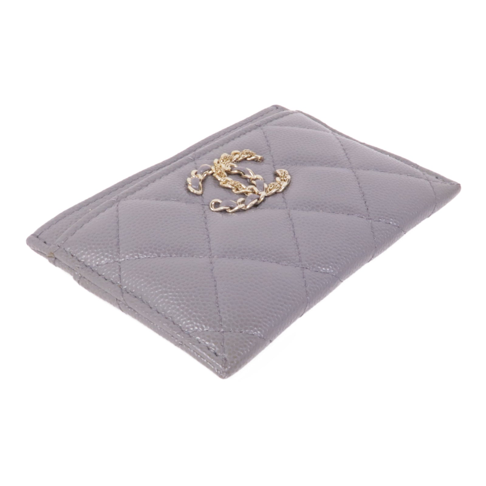 CHANEL 牛皮皮革Card Case金扣卡片套