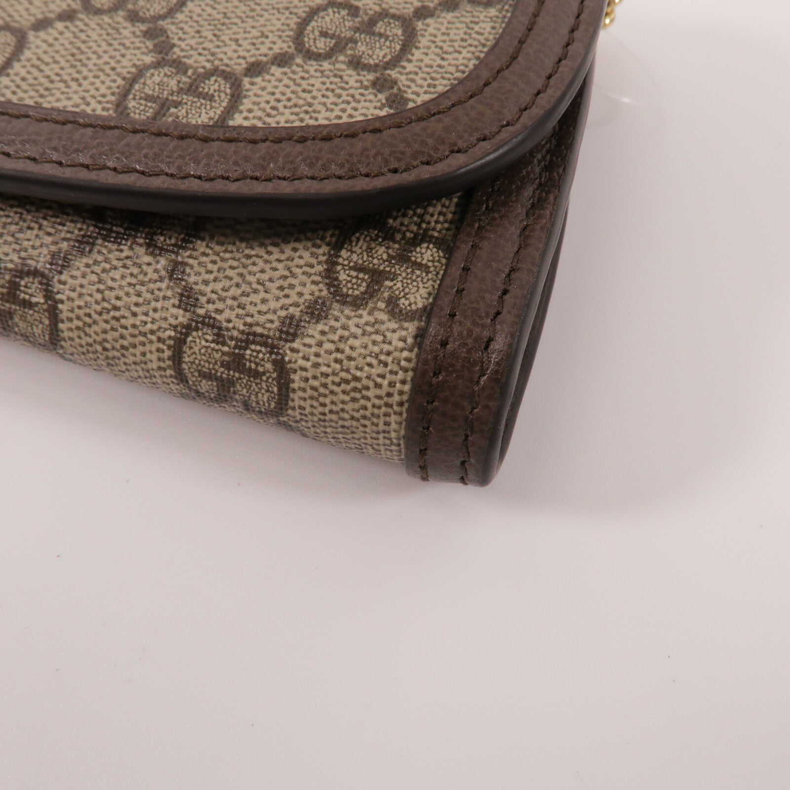 GUCCI 塗層帆布Blondie Wallet With Chain鏈帶肩背袋