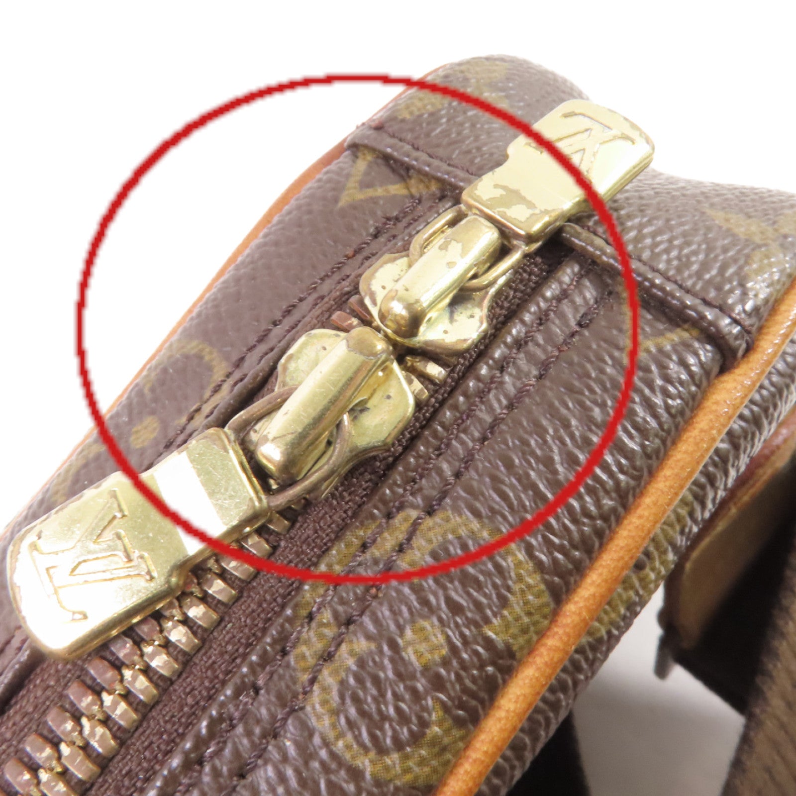 LOUIS VUITTON 【激減優惠】Monogram Pochette Gange Crossbody Bag金扣肩背袋啡色