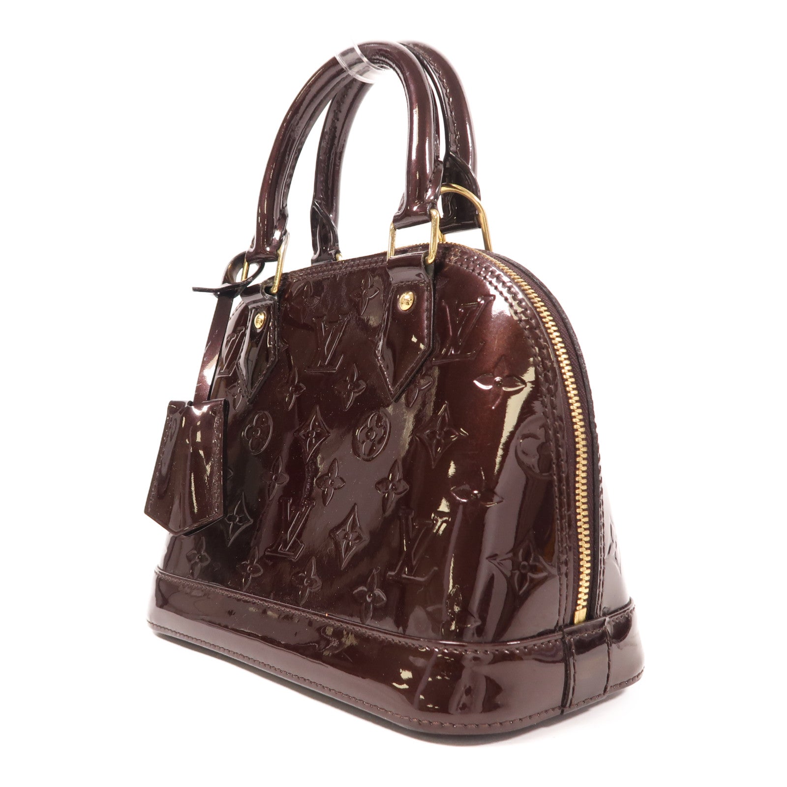 LOUIS VUITTON Vernis Alma BB金扣手挽肩背兩用袋