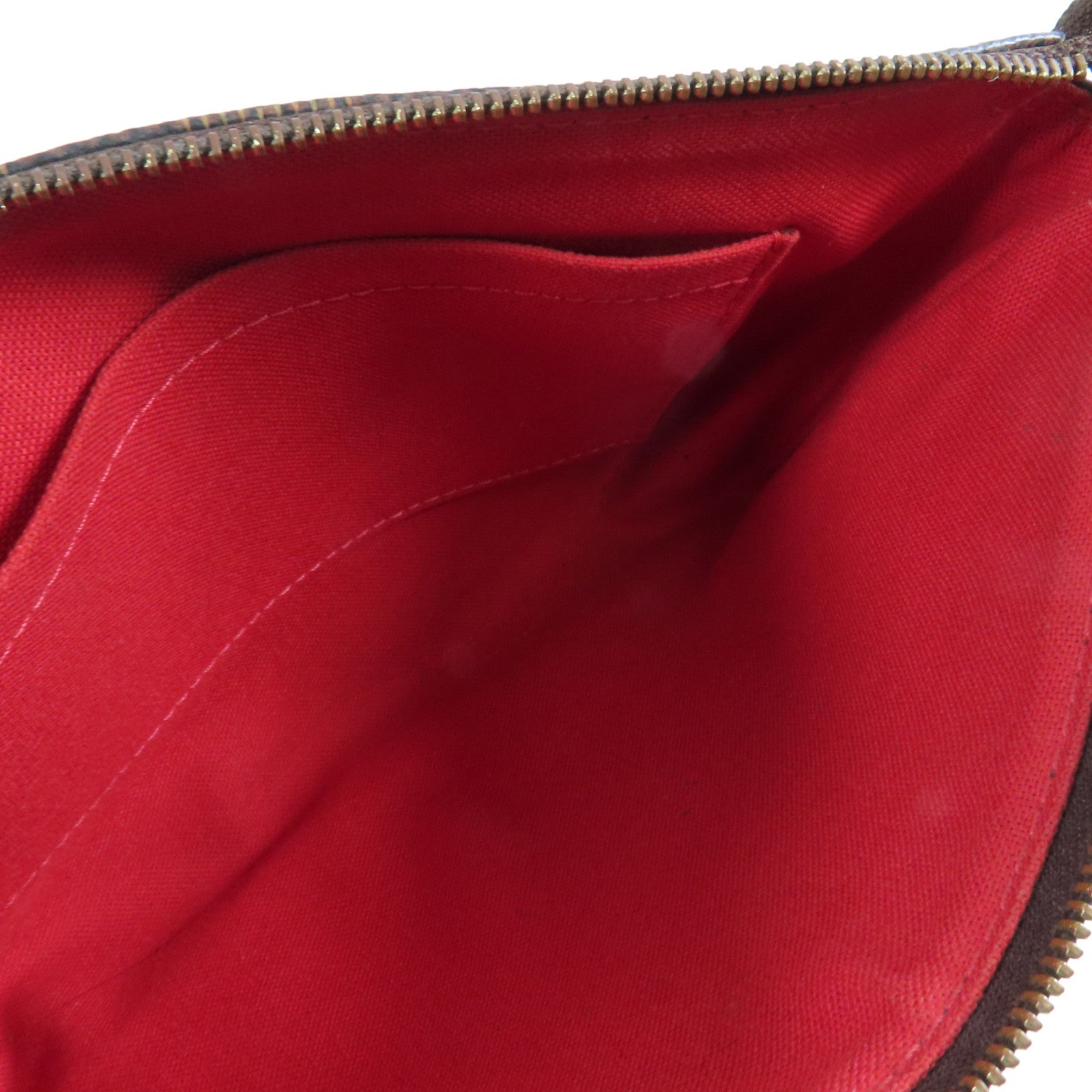 LOUIS VUITTON Damier Pochette Accessoires金扣手挽袋