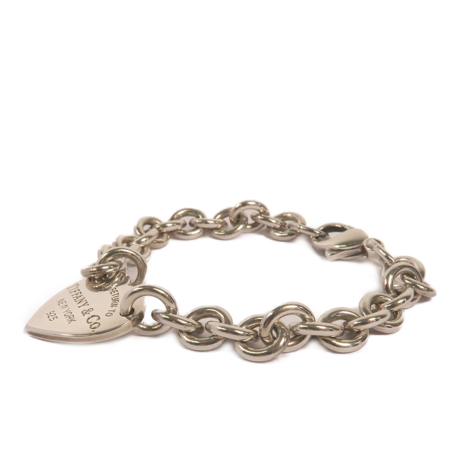 TIFFANY＆CO 925純銀Return To Tiffany Heart Tag Bracelet手鏈