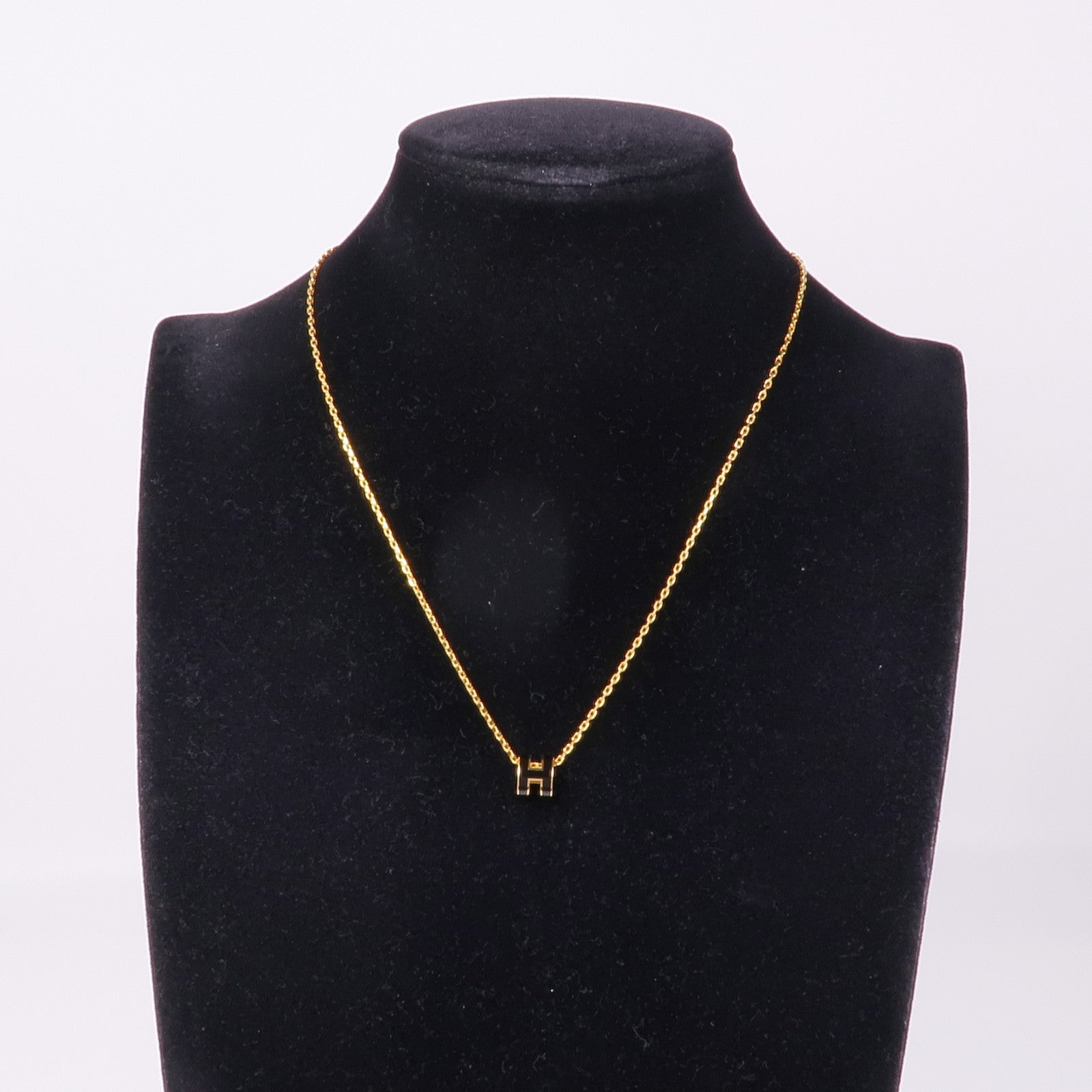 HERMES 金屬Pop H Mini Necklace金扣項鍊