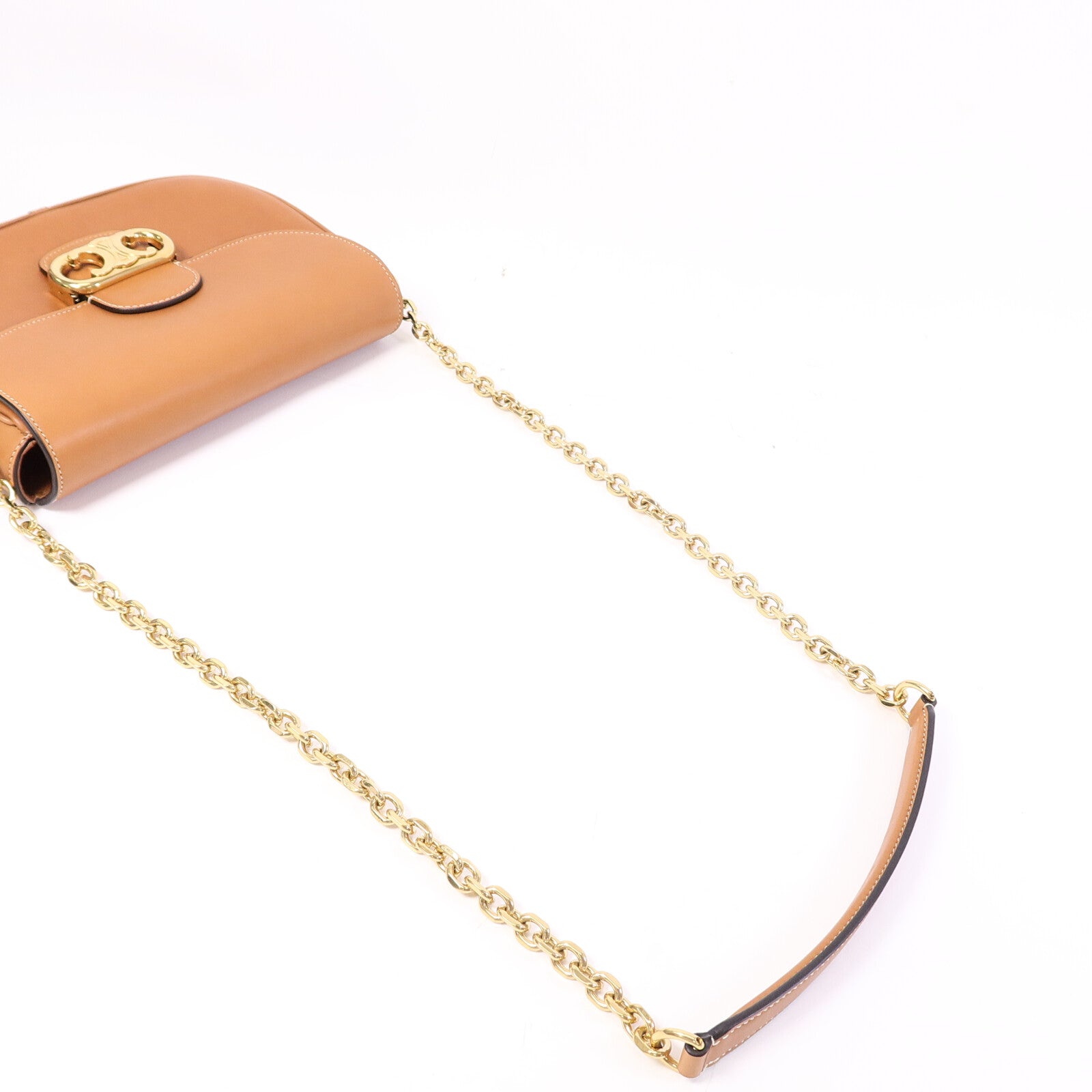 CELINE 牛皮皮革Miedium Chain Maillon Triomphe鏈帶肩背袋