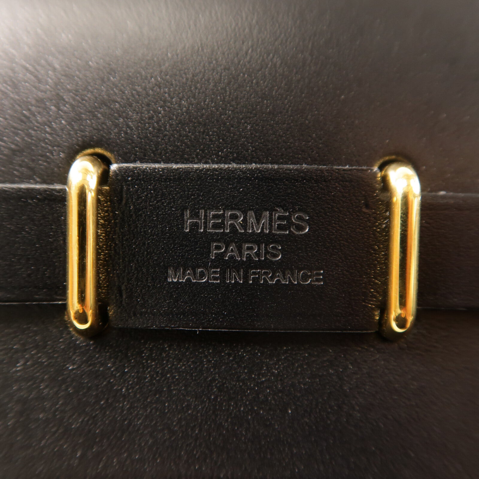 HERMES 帆布Mini Herbag金扣肩背袋