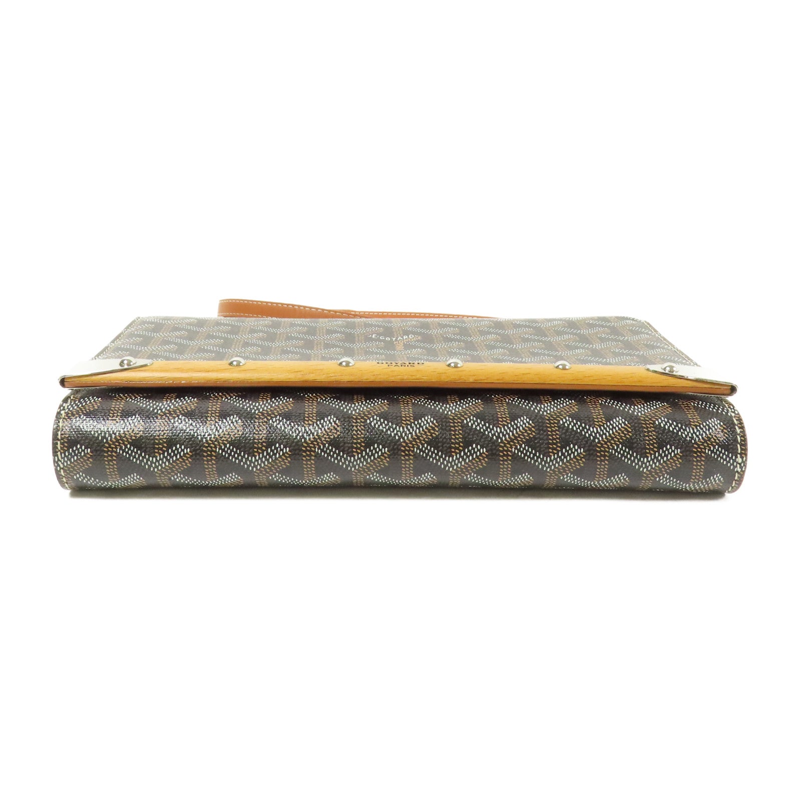 GOYARD 塗層帆布Monte-Carlo銀扣肩背袋