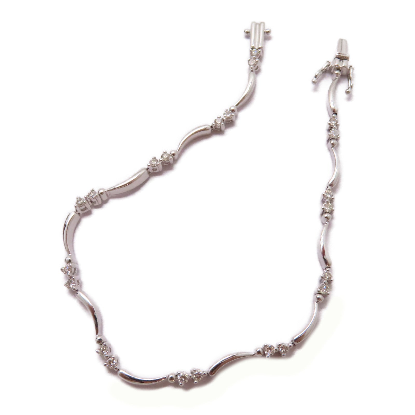 JEWELRY 【激減優惠】18K白金Diamond Bracelet 0.55ct鑽石手鏈
