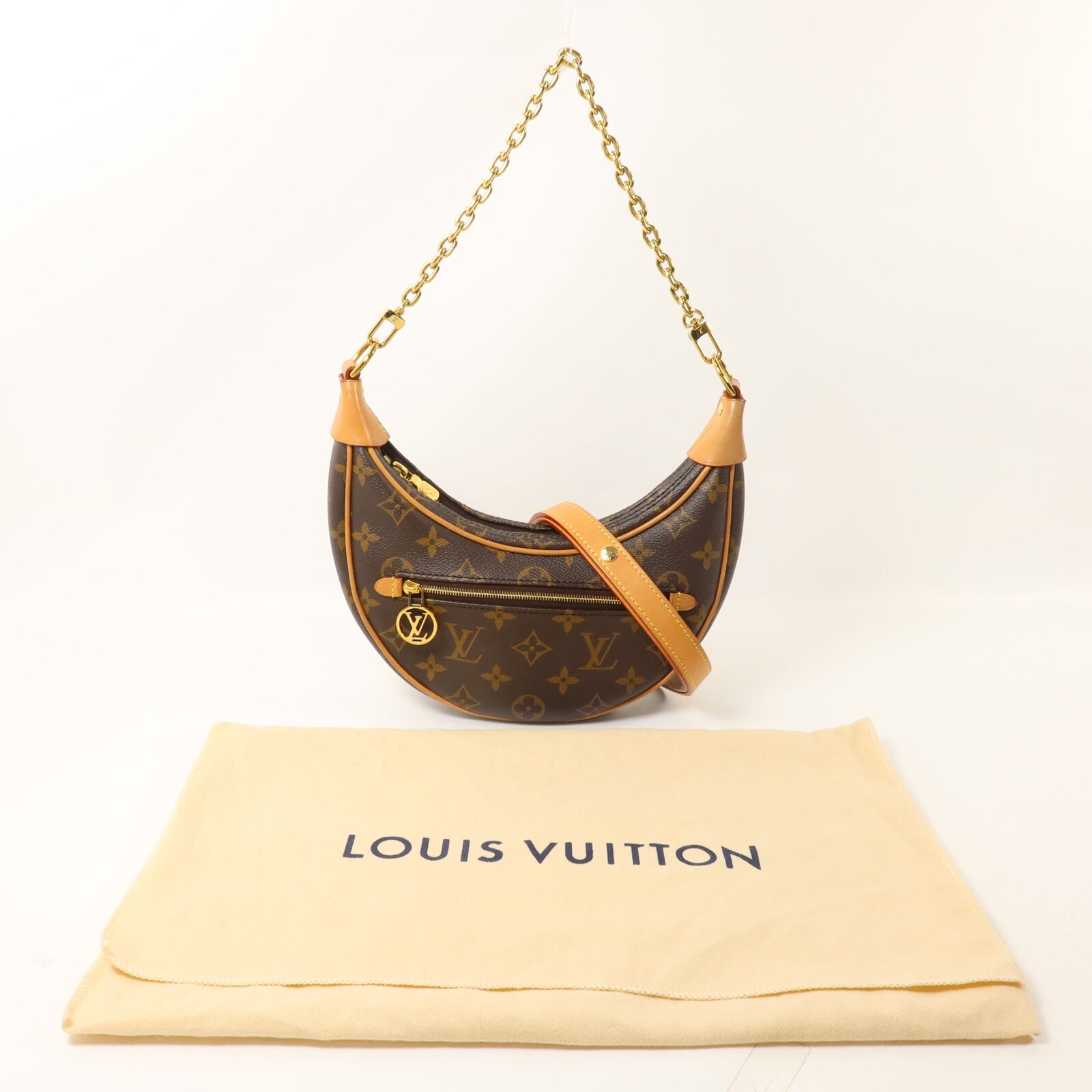 LOUIS VUITTON Monogram Loop鏈帶手挽肩背兩用袋