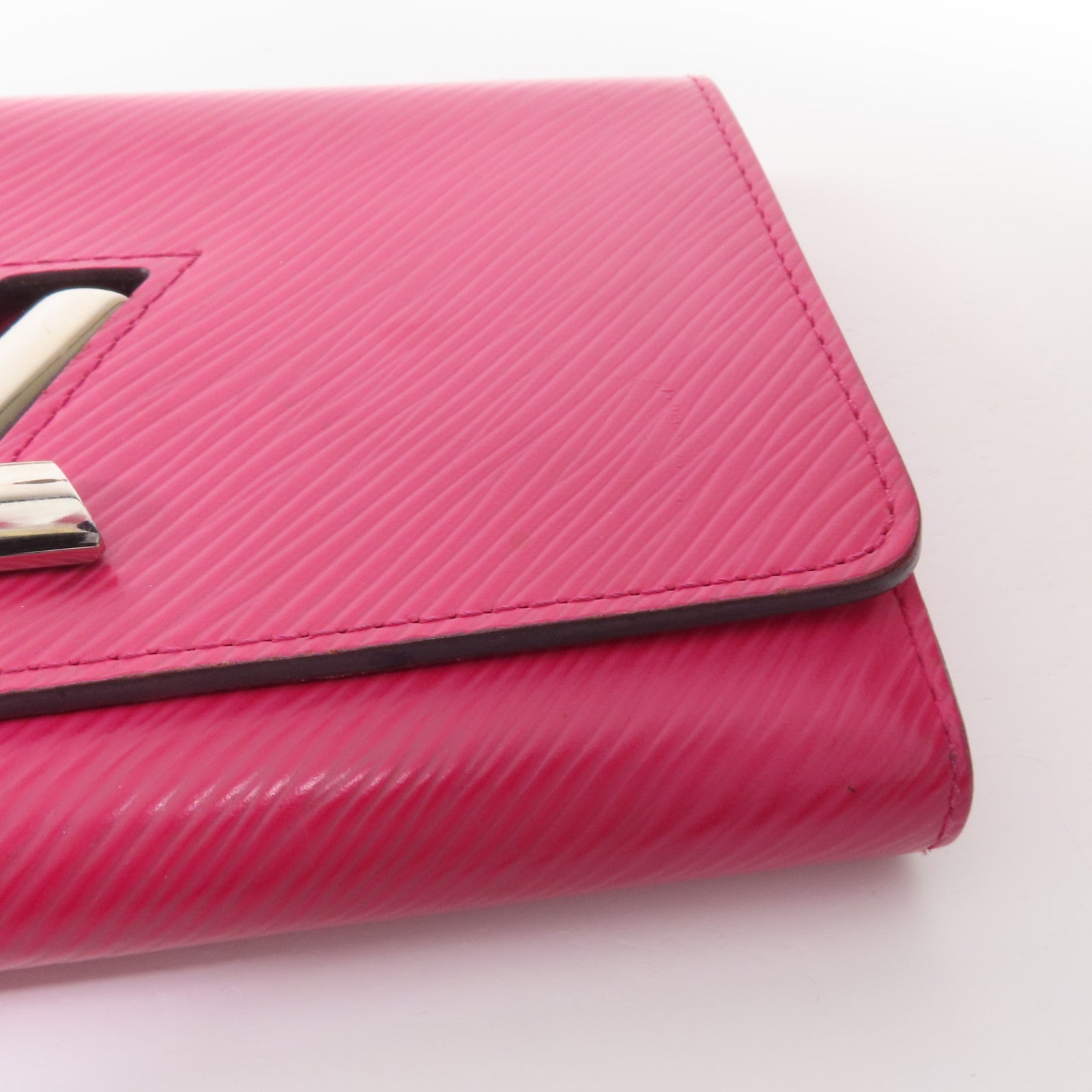 LOUIS VUITTON Epi Twist Wallet銀扣長錢包