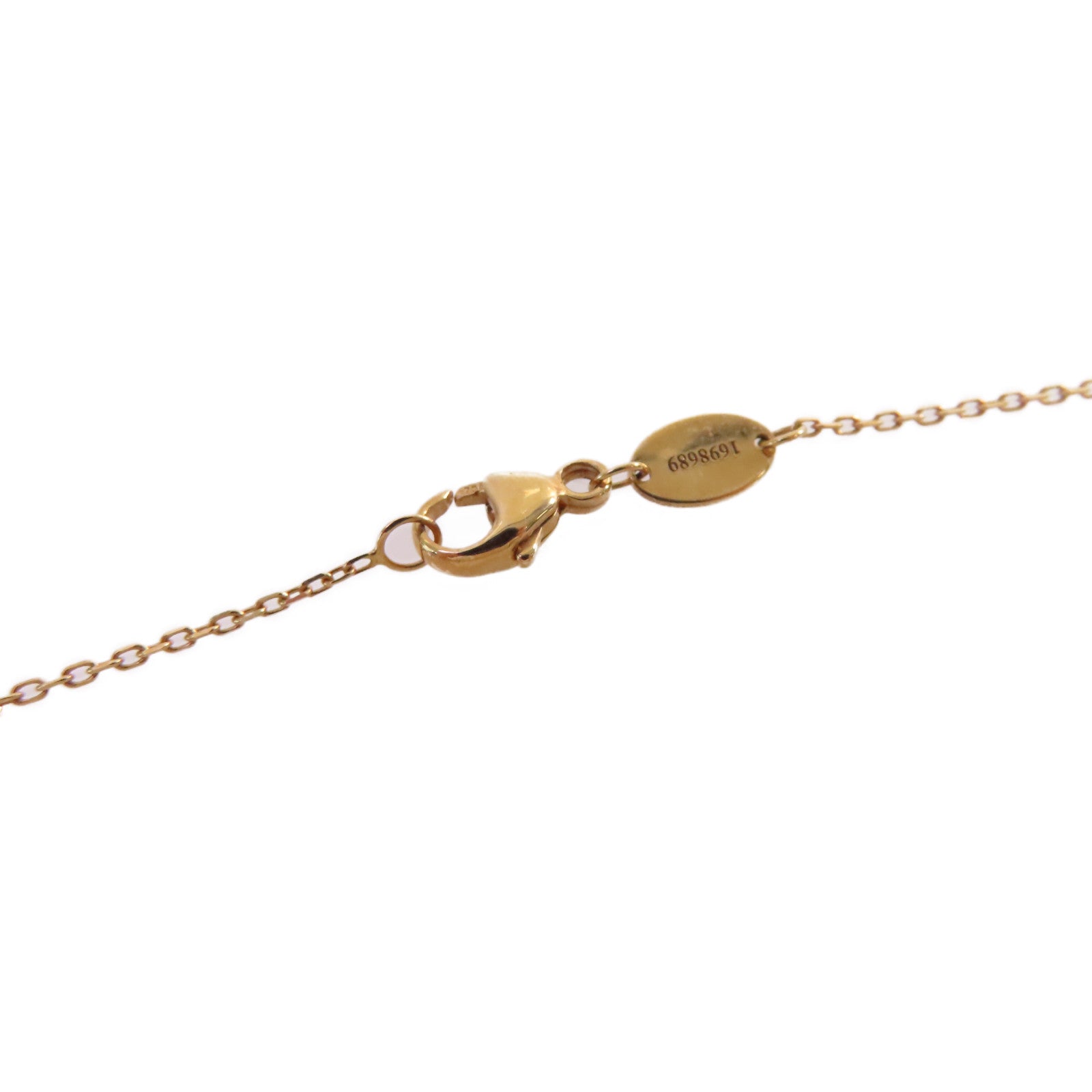 Chaumet 18K玫瑰金/鑽石/珍珠母Jeux De Liens Necklace項鏈珍珠色/金色