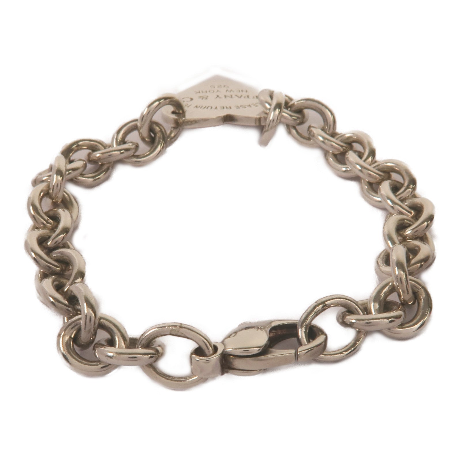 TIFFANY＆CO 925純銀Return To Tiffany Heart Tag Bracelet手鏈