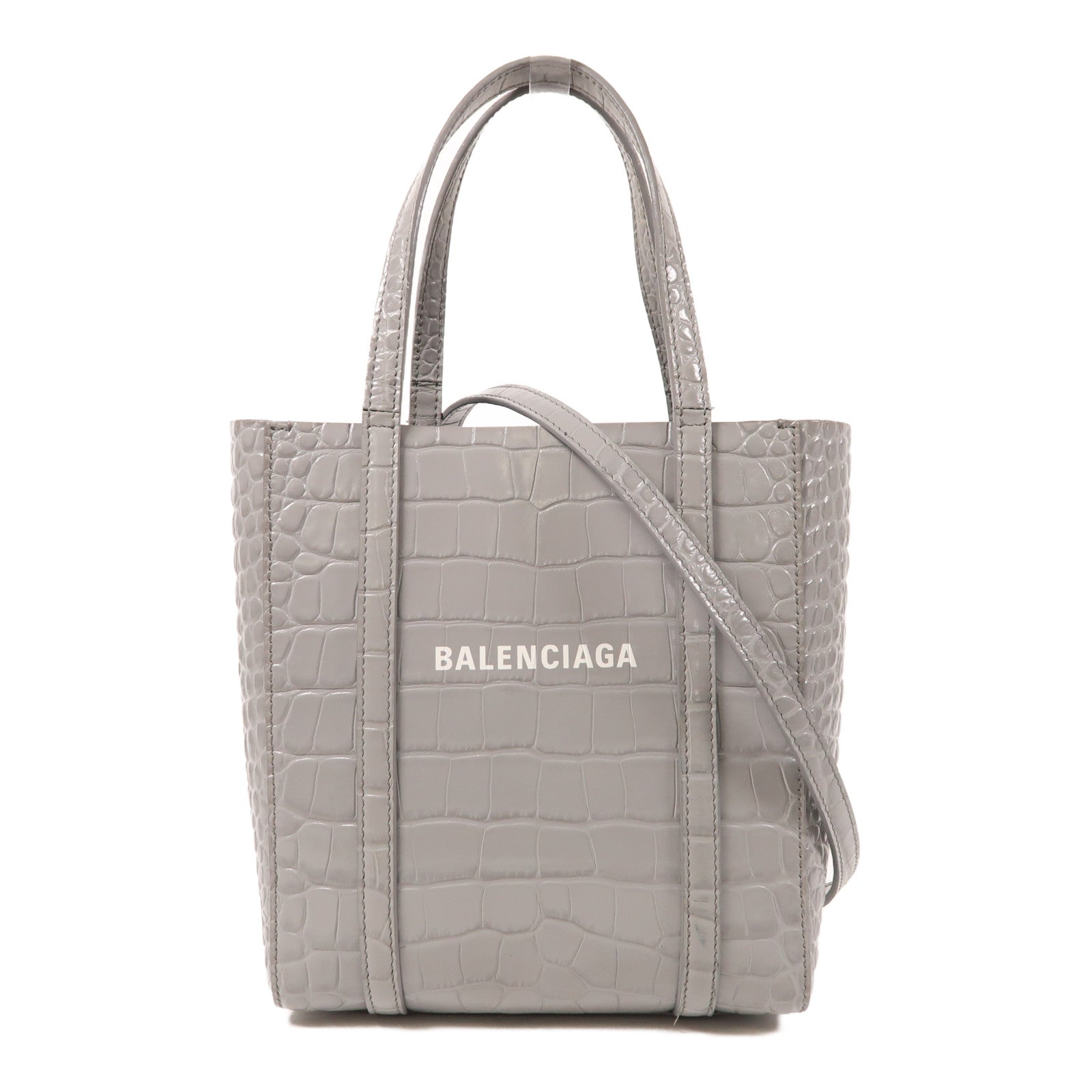 BALENCIAGA 【激減優惠】牛皮皮革Everyday Tote銀扣手挽肩背兩用袋