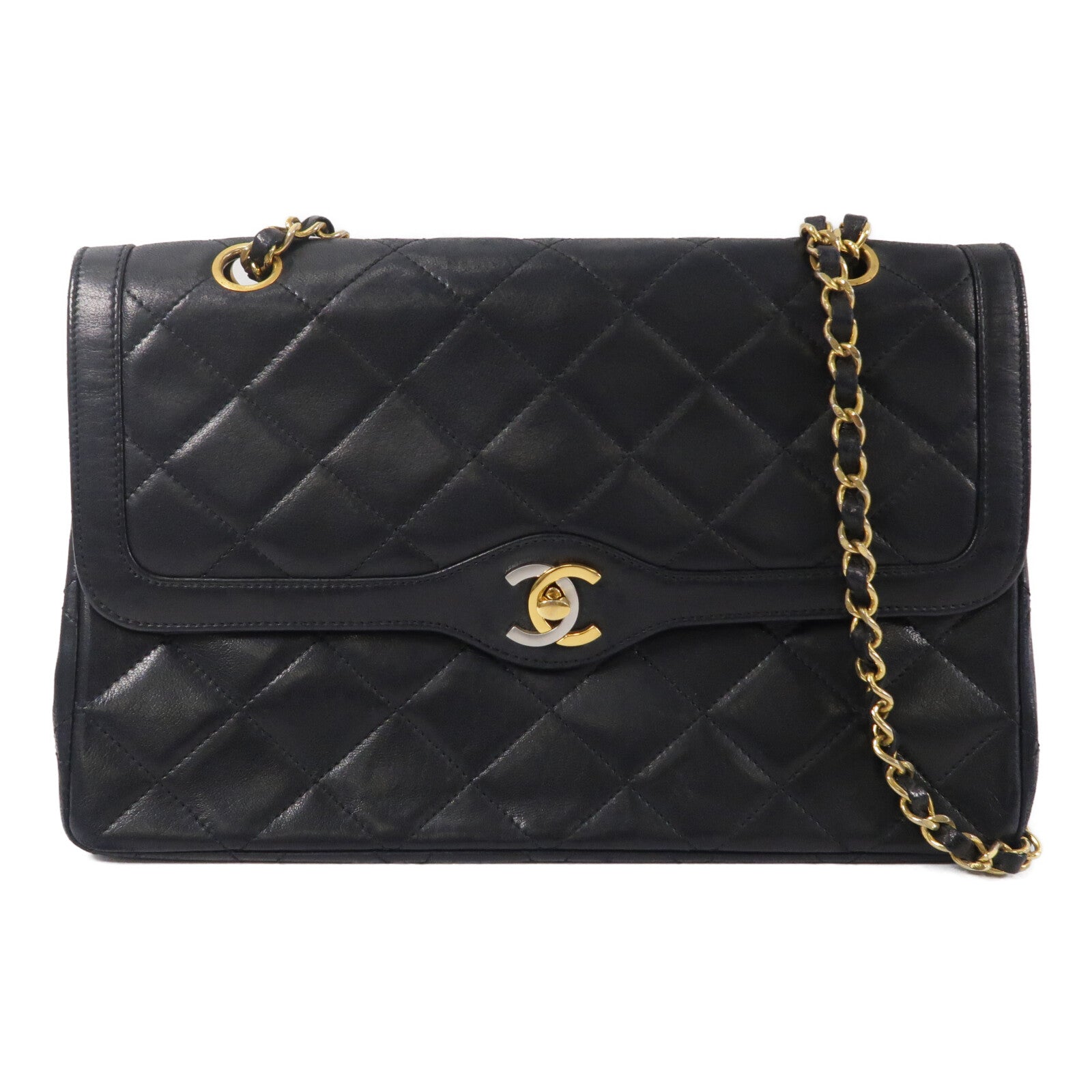 CHANEL 羊皮皮革Paris Limited Edition Vintage Flap Bag鏈帶肩背袋