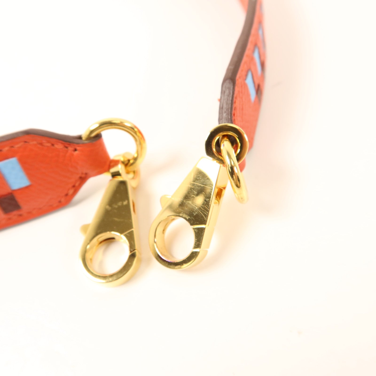 HERMES Epsom皮革Shoulder Strap 70cm金扣肩帶