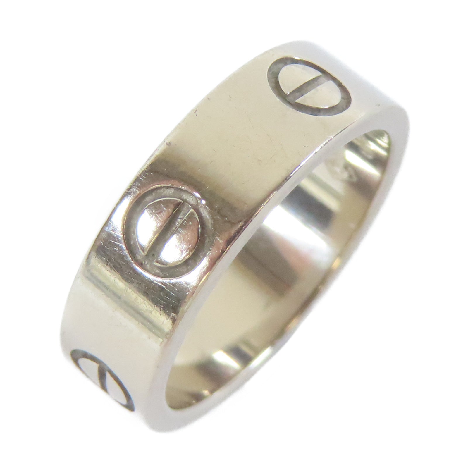CARTIER 【激減優惠】18K白金Love Ring戒指Cartier#50/US#5