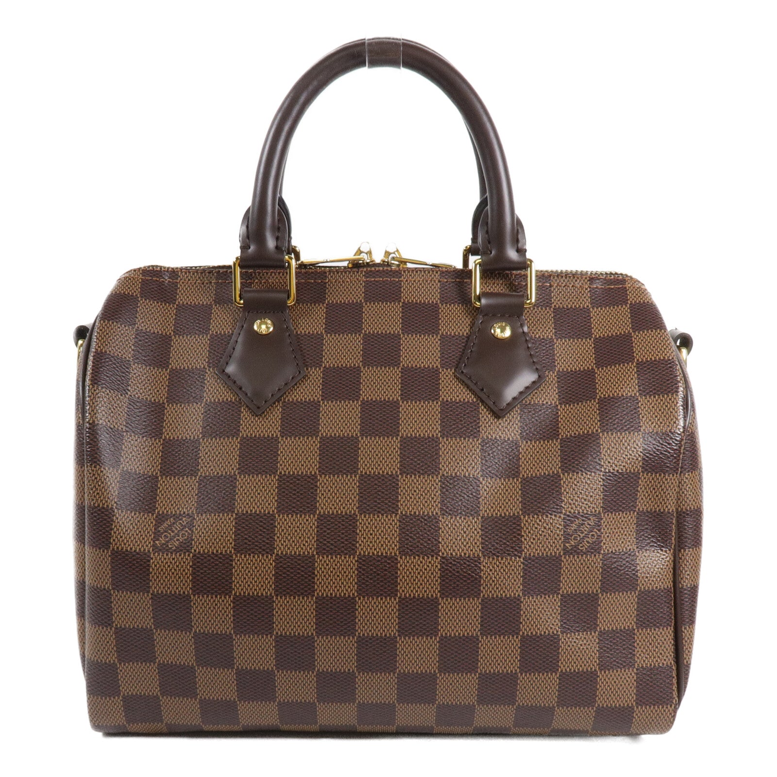 LOUIS VUITTON Damier Ebene Speedy Bandouliere 25手挽肩背兩用袋