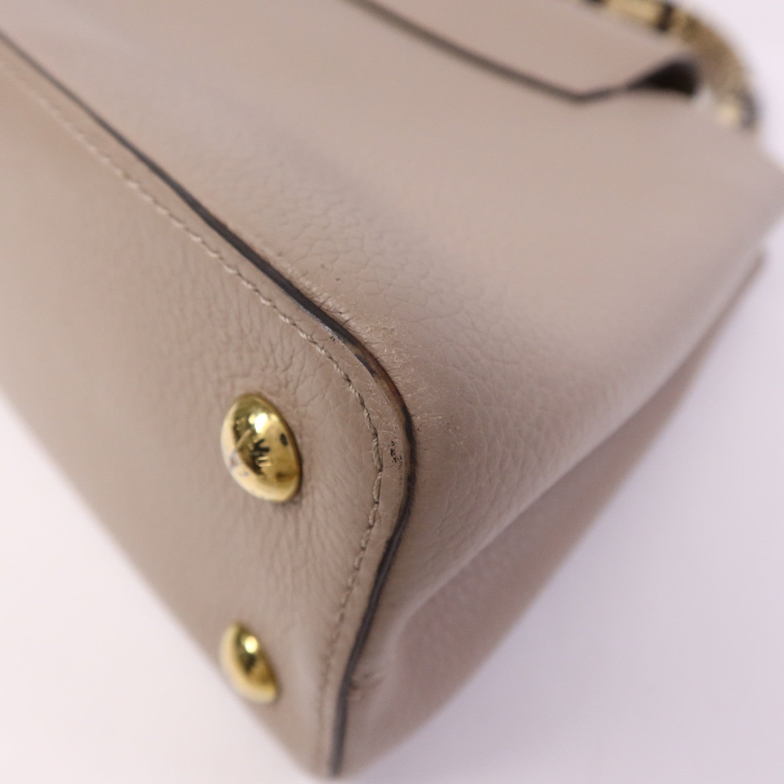 LOUIS VUITTON 【激減優惠】Taurillon/蛇皮皮革Capucines MM金扣手挽肩背兩用袋