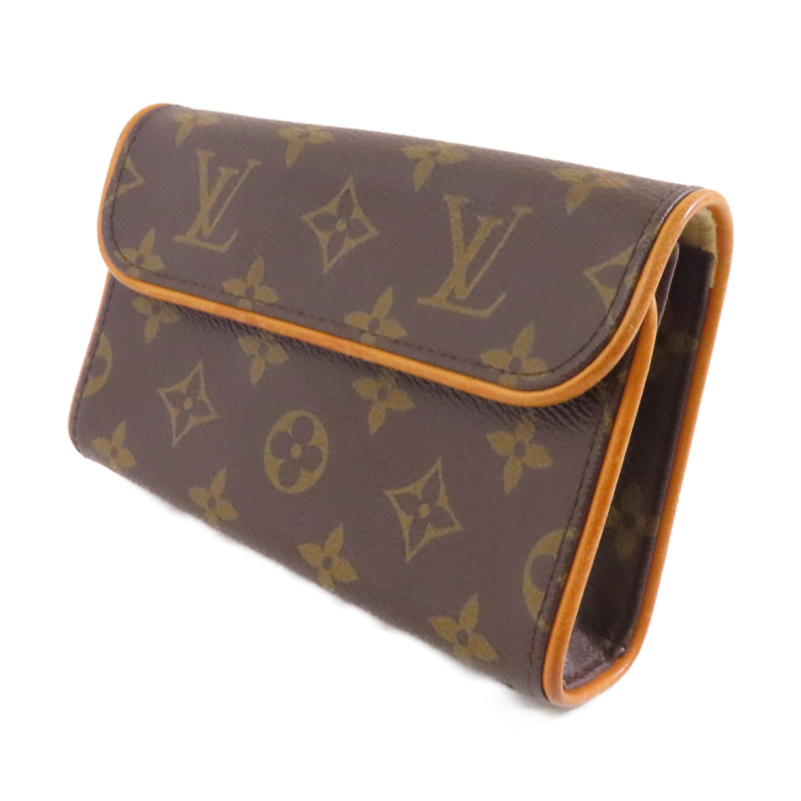 LOUIS VUITTON 【激減優惠】Monogram Pochette Florentine金扣腰包啡色