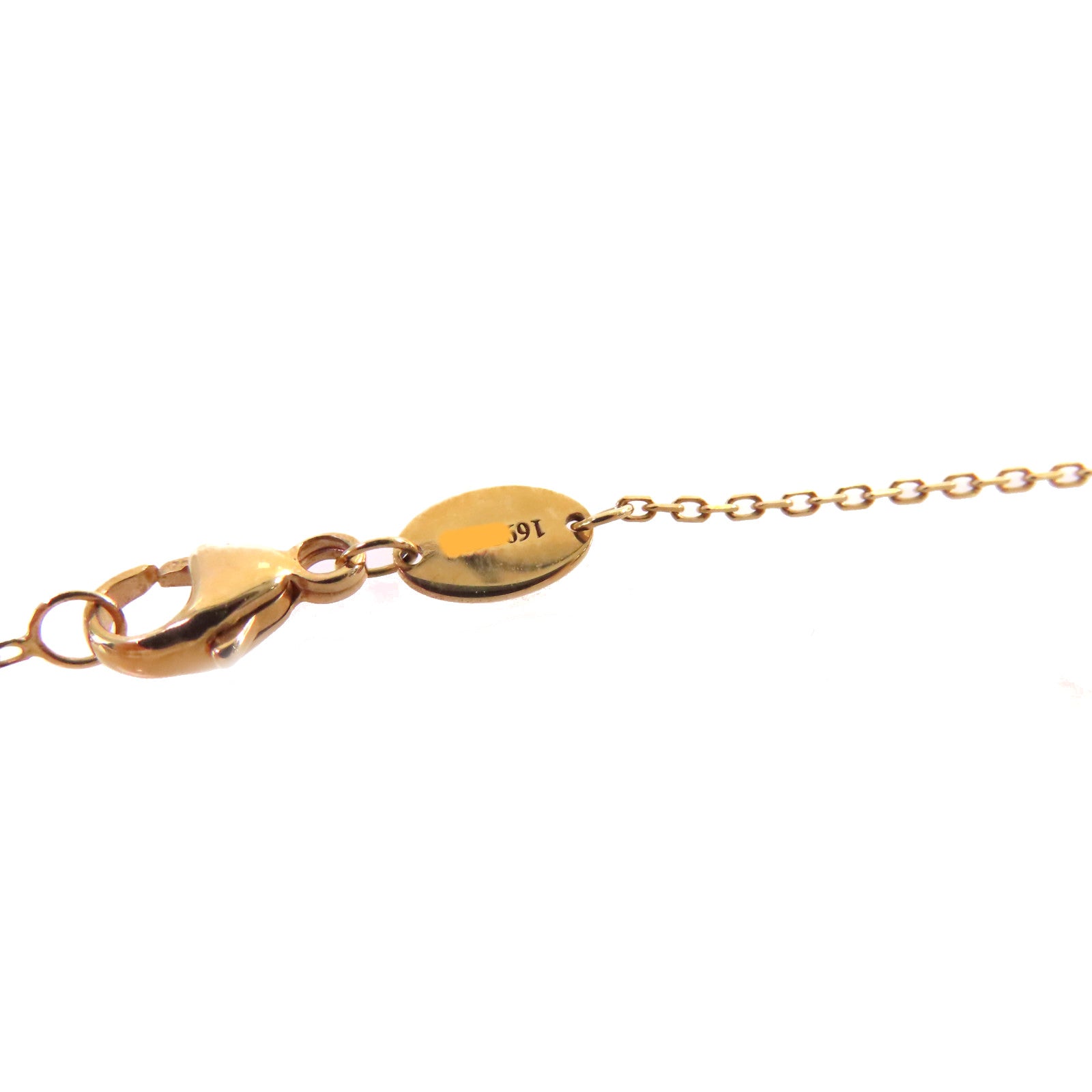 Chaumet 18K玫瑰金/鑽石/珍珠母Jeux De Liens Necklace項鏈珍珠色/金色