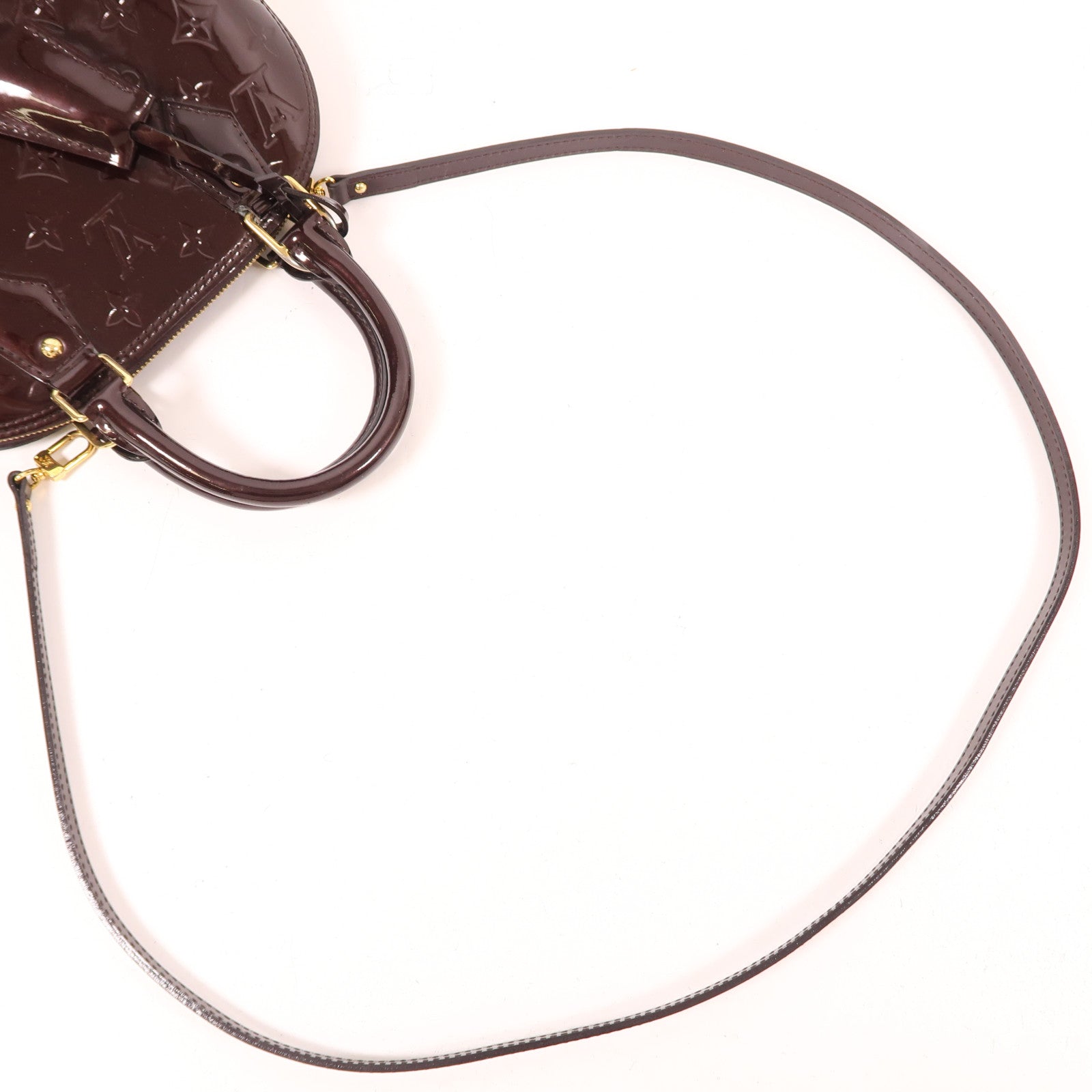 LOUIS VUITTON Vernis Alma BB金扣手挽肩背兩用袋