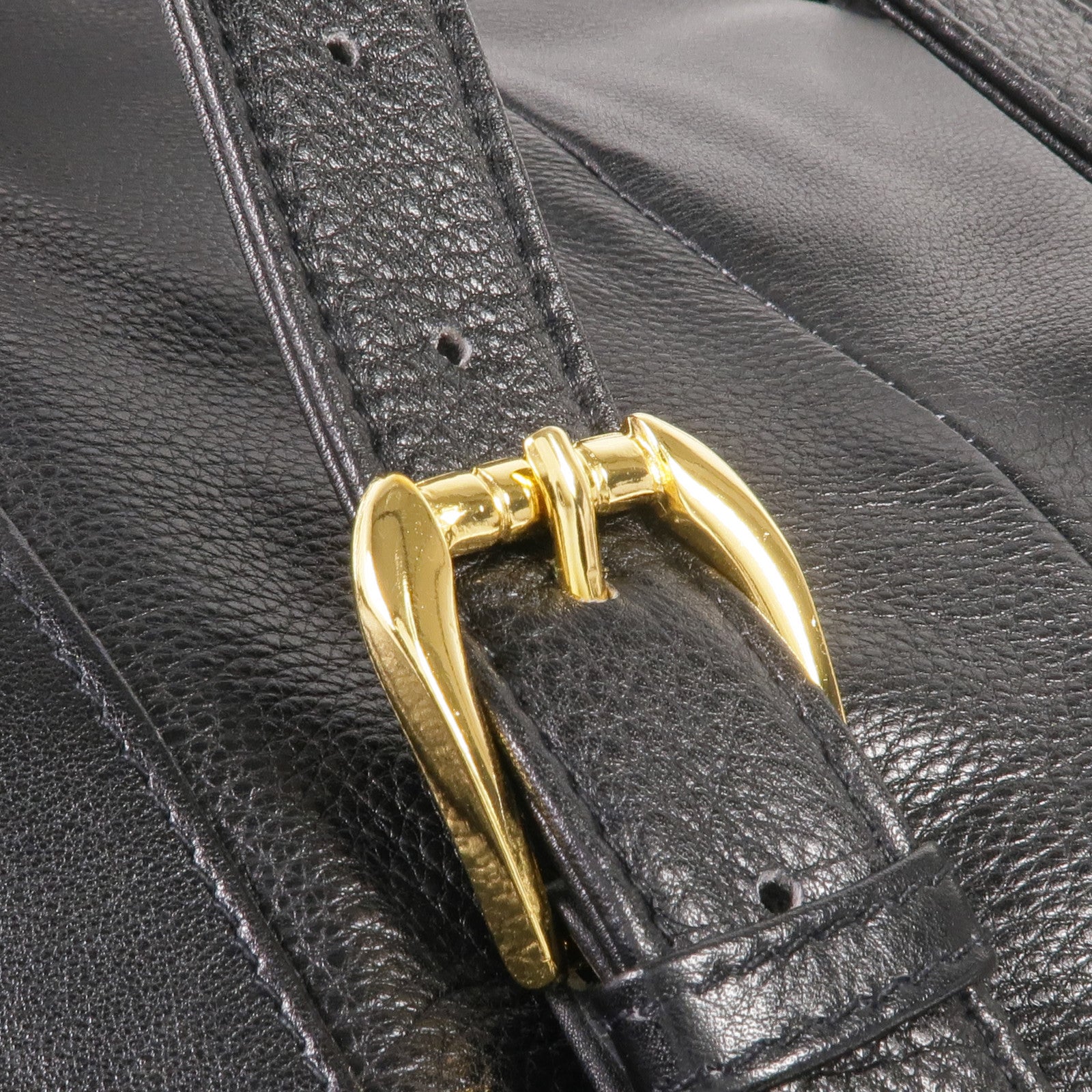 VERSACE 牛皮皮革Backpack金扣背包